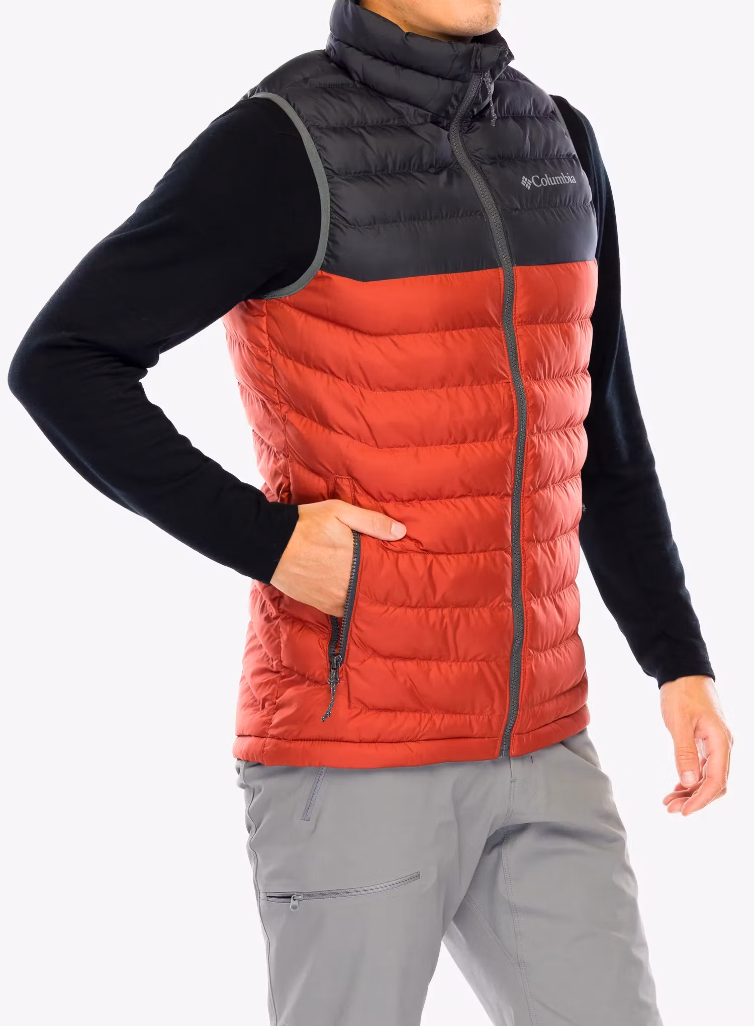Pánská vesta Columbia Powder Lite Vest - warp red/shark