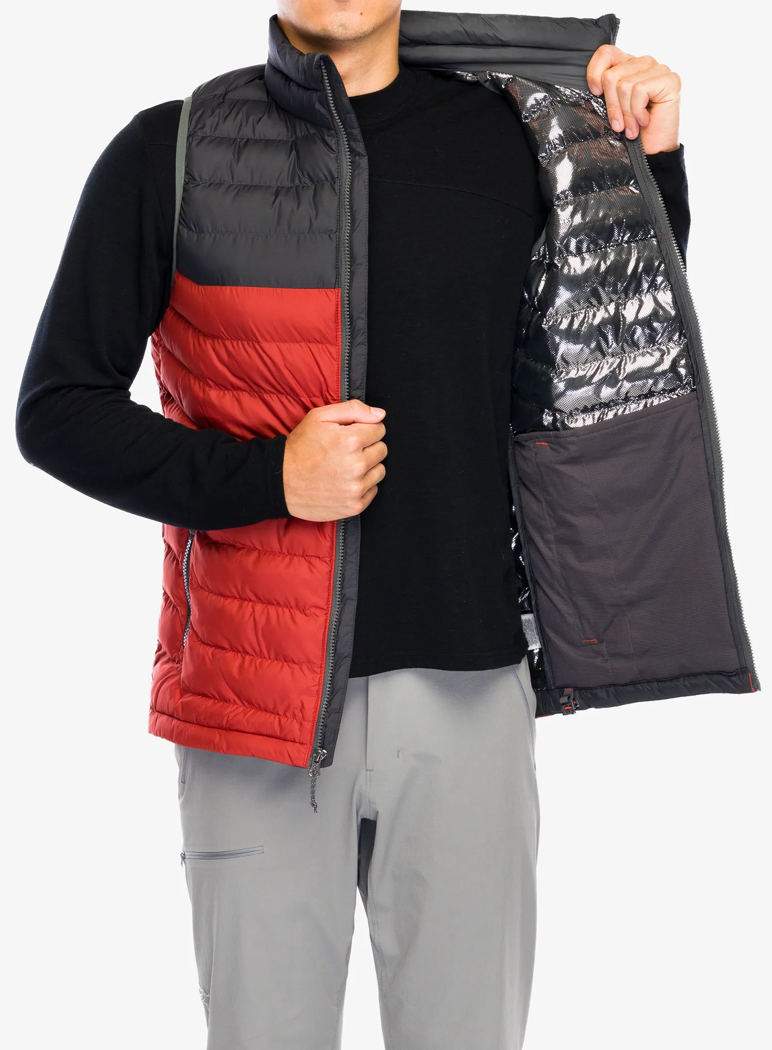 Pánská vesta Columbia Powder Lite Vest - warp red/shark