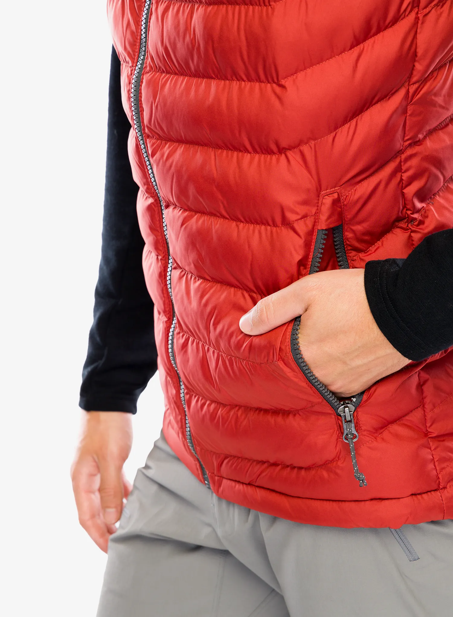 Pánská vesta Columbia Powder Lite Vest - warp red/shark