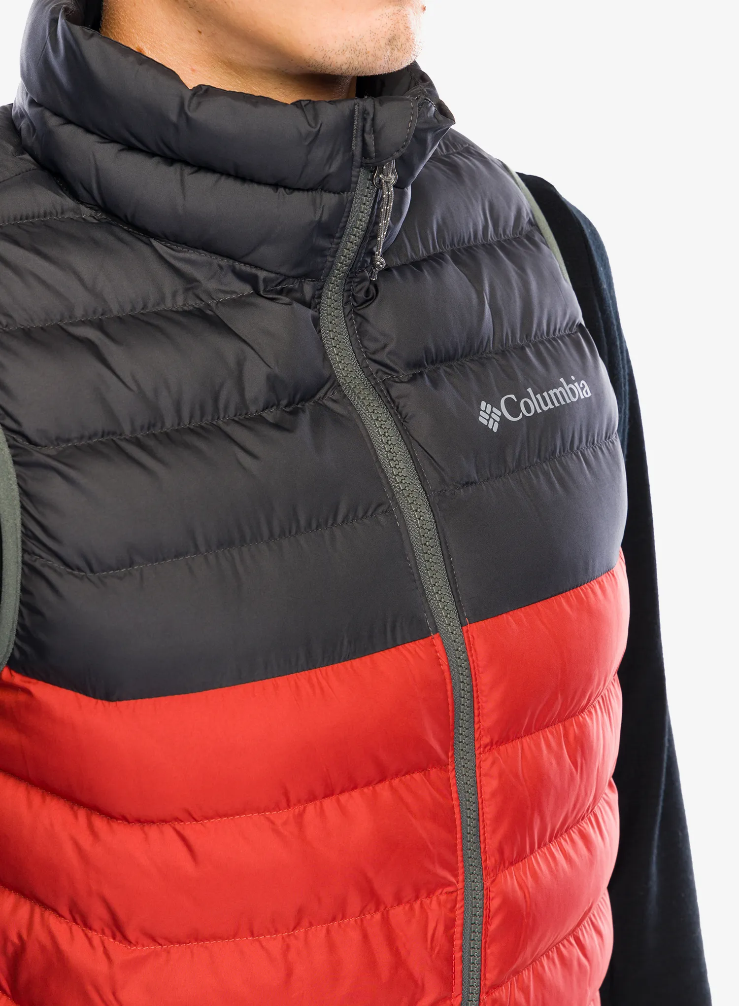 Pánská vesta Columbia Powder Lite Vest - warp red/shark