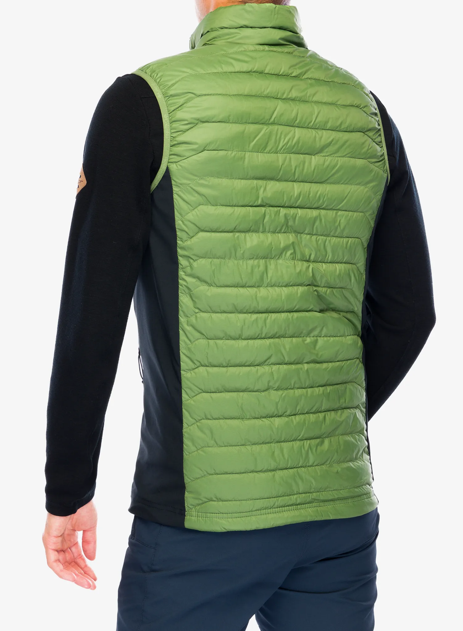 Zateplená vesta Columbia Powder Pass Vest - canteen/black