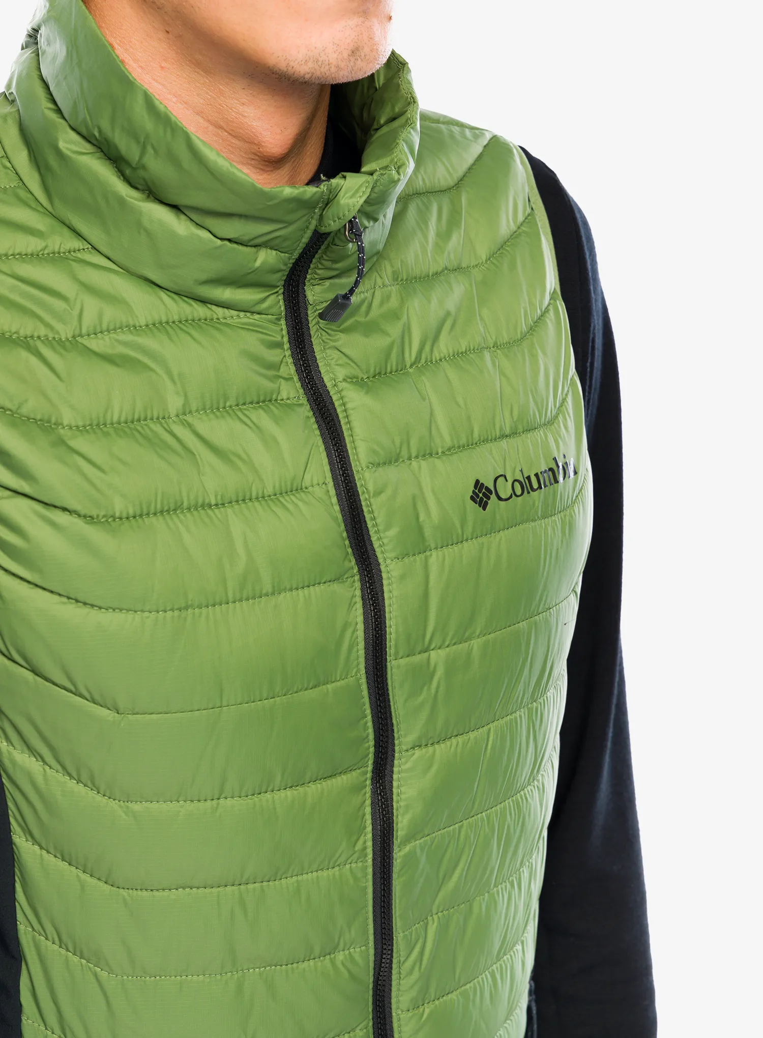 Zateplená vesta Columbia Powder Pass Vest - canteen/black