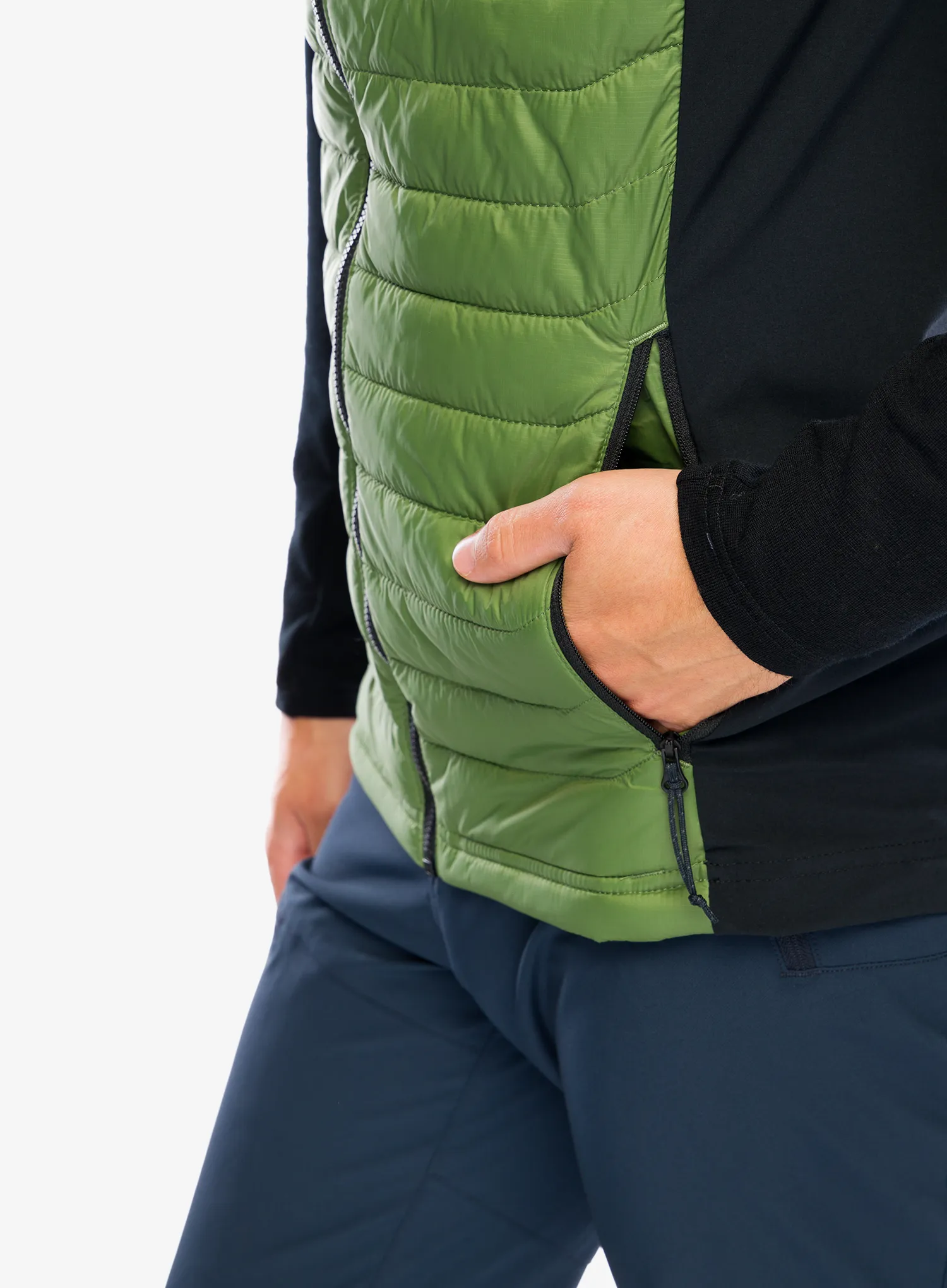 Zateplená vesta Columbia Powder Pass Vest - canteen/black