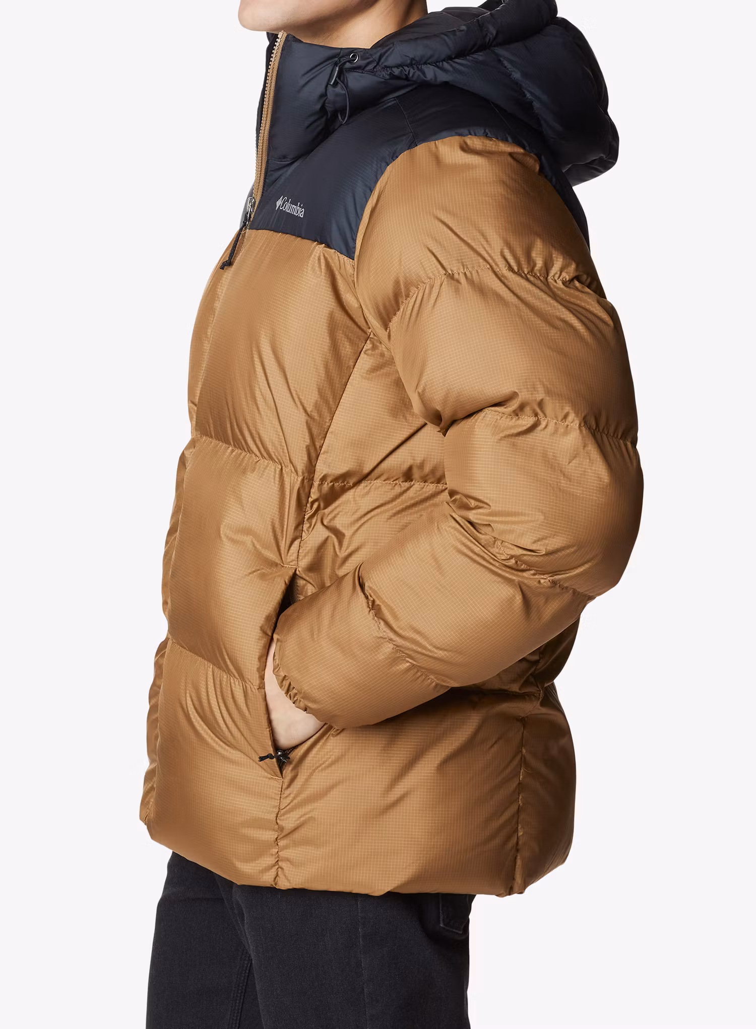 Zateplená bunda Columbia Puffect Hooded Jacket - delta/black