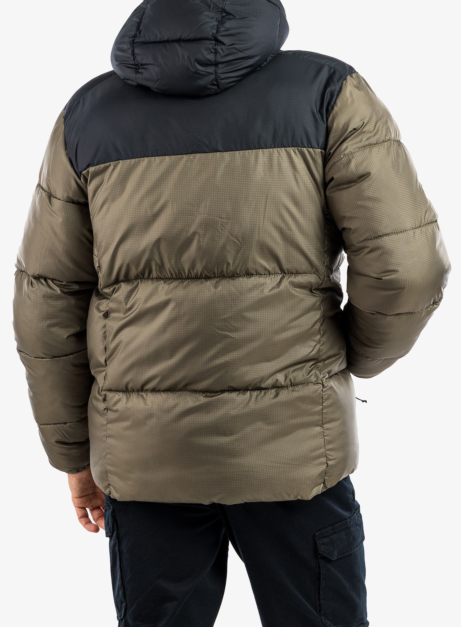 Bunda Columbia Puffect Hooded Jacket - stone green/black