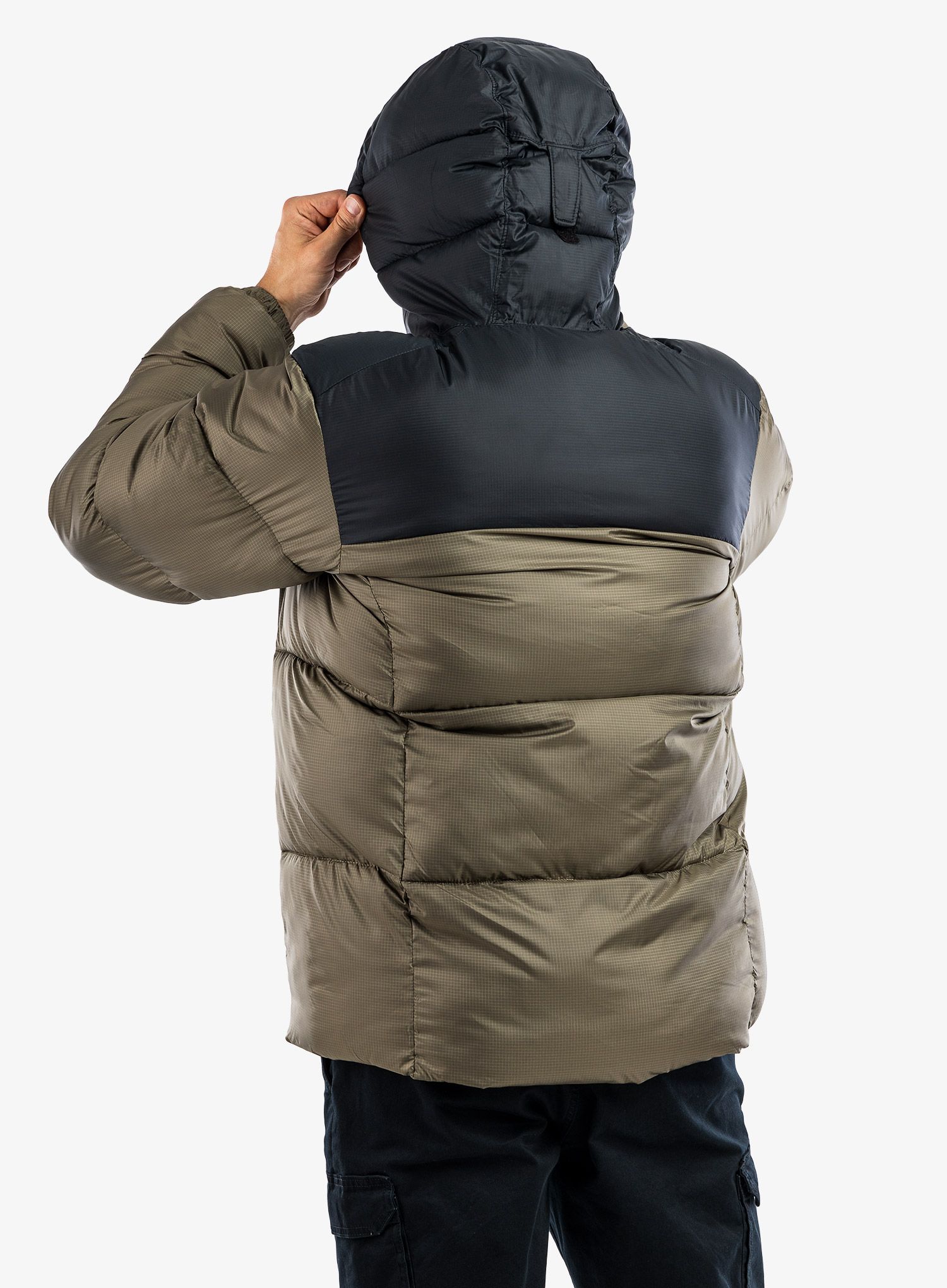 Bunda Columbia Puffect Hooded Jacket - stone green/black