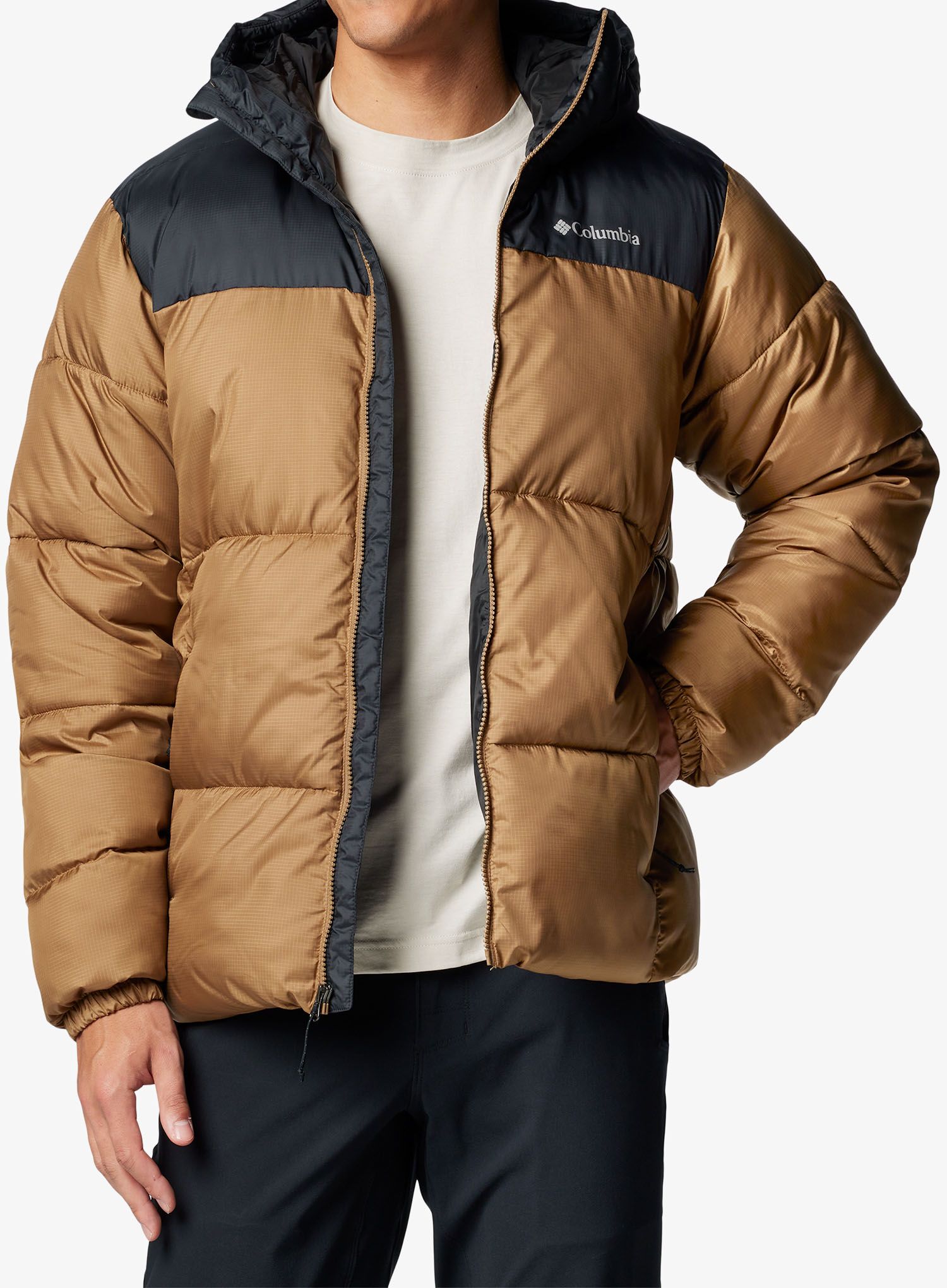 Zimní bunda Columbia Puffect II Hooded Jacket - delta/black