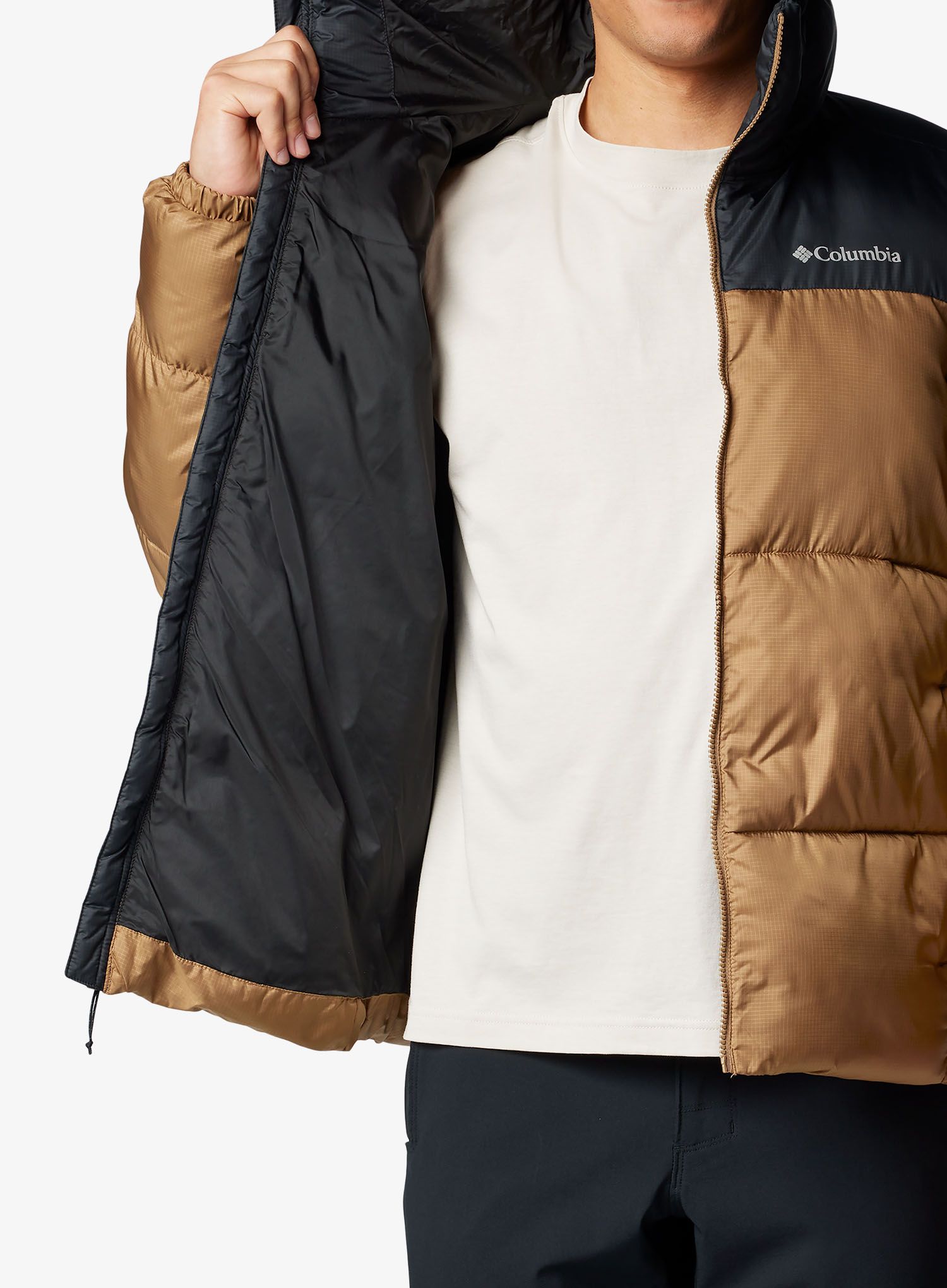 Zimní bunda Columbia Puffect II Hooded Jacket - delta/black