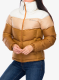 Zateplená bunda dámská Columbia Puffect II Colorblock Jacket - camel brown/canoe/chalk
