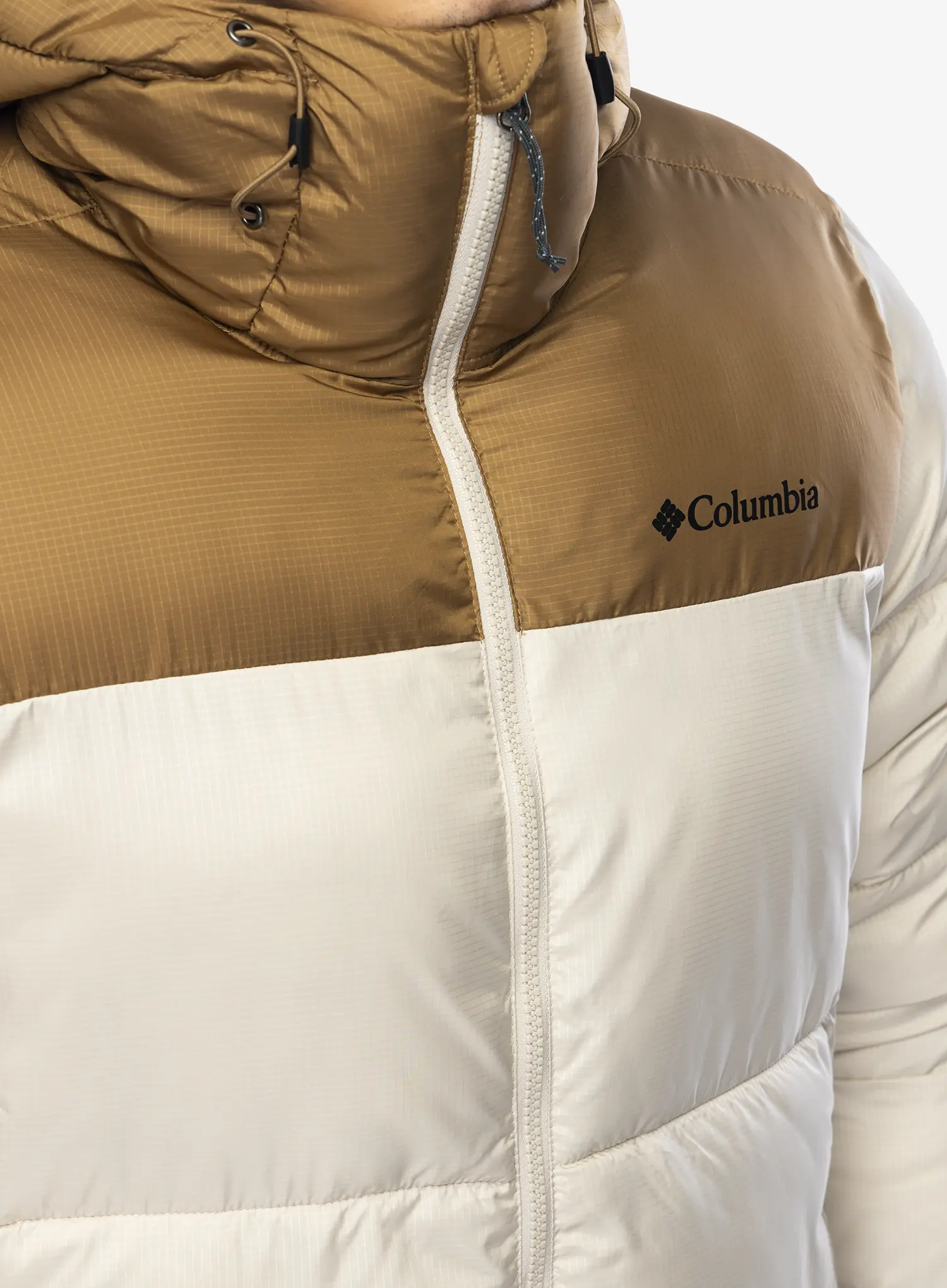 Zimní bunda Columbia Puffect II Hooded Jacket - dark stone/delta