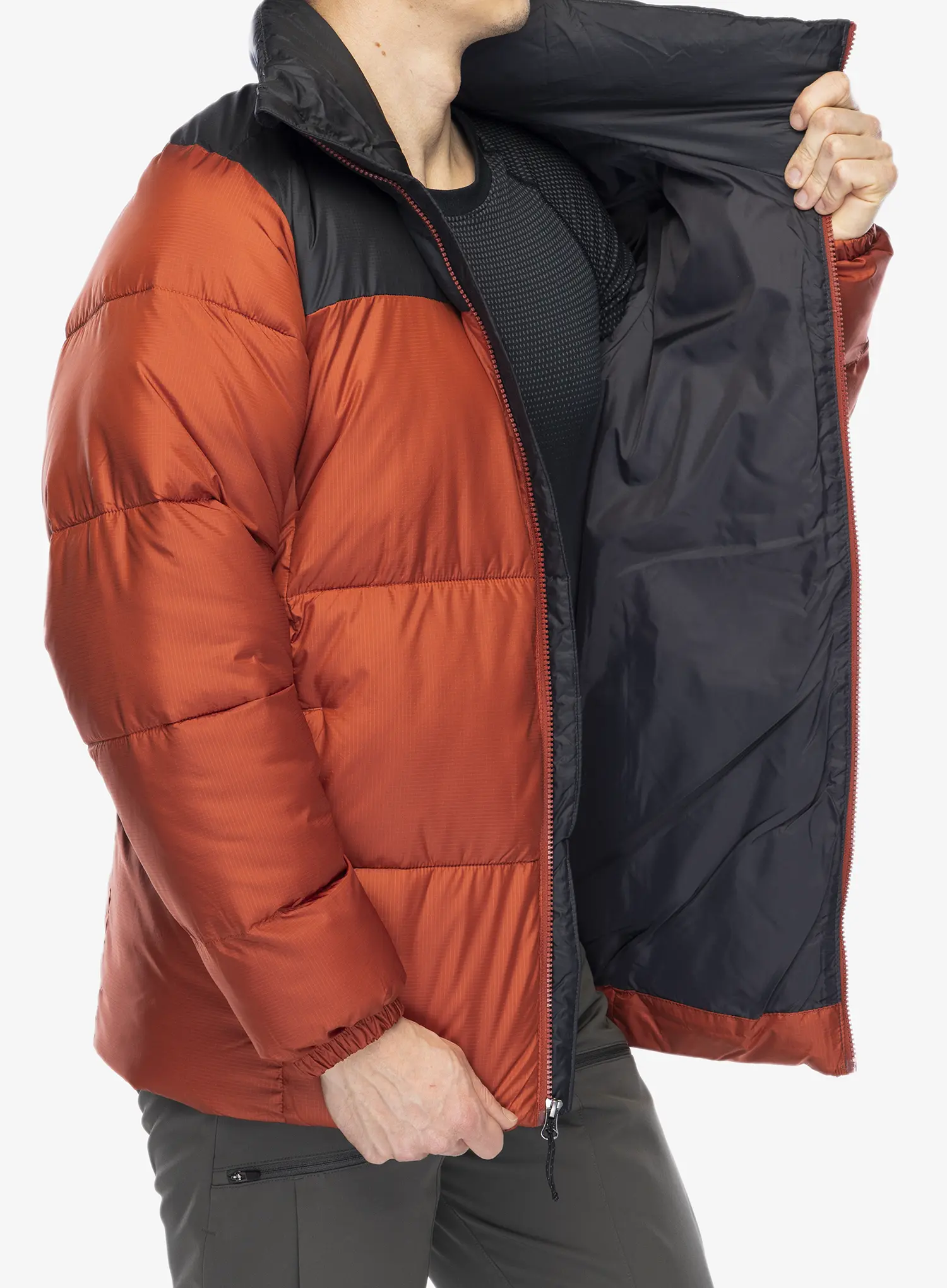 Zateplená bunda Columbia Puffect II Jacket - warp red/shark
