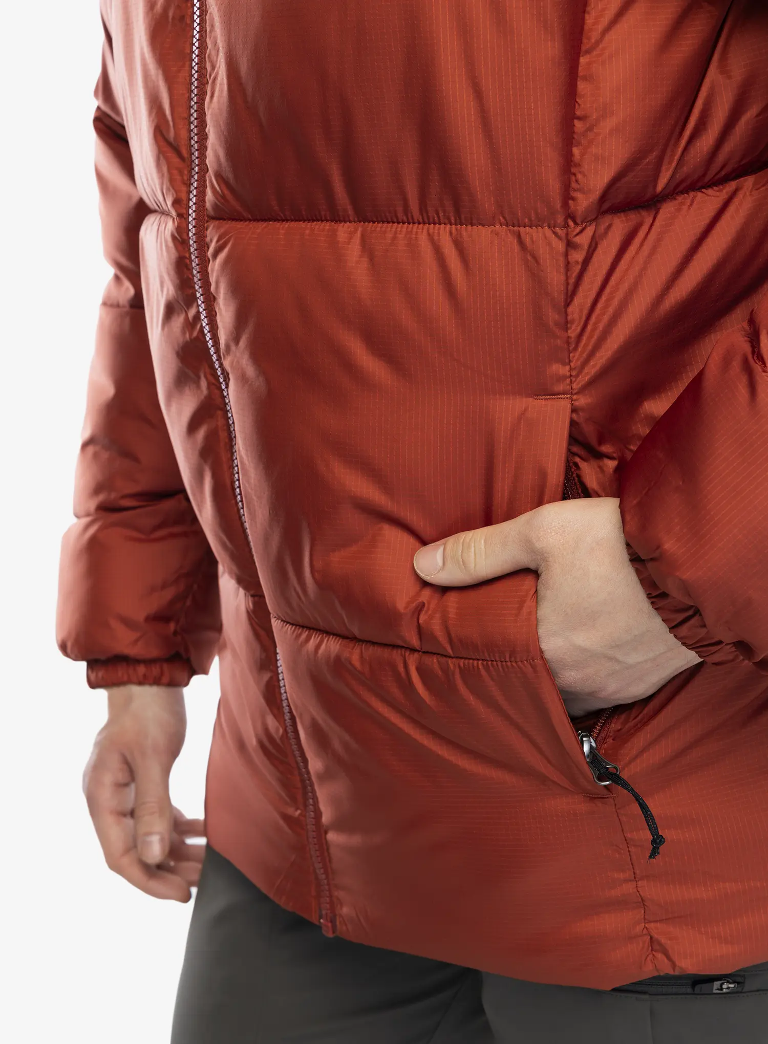 Zateplená bunda Columbia Puffect II Jacket - warp red/shark