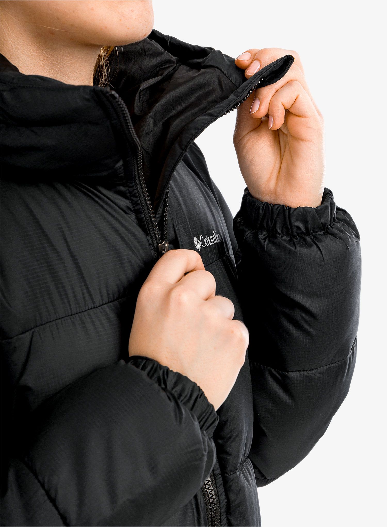 Bunda Columbia Puffect Mid Hooded Jacket - black