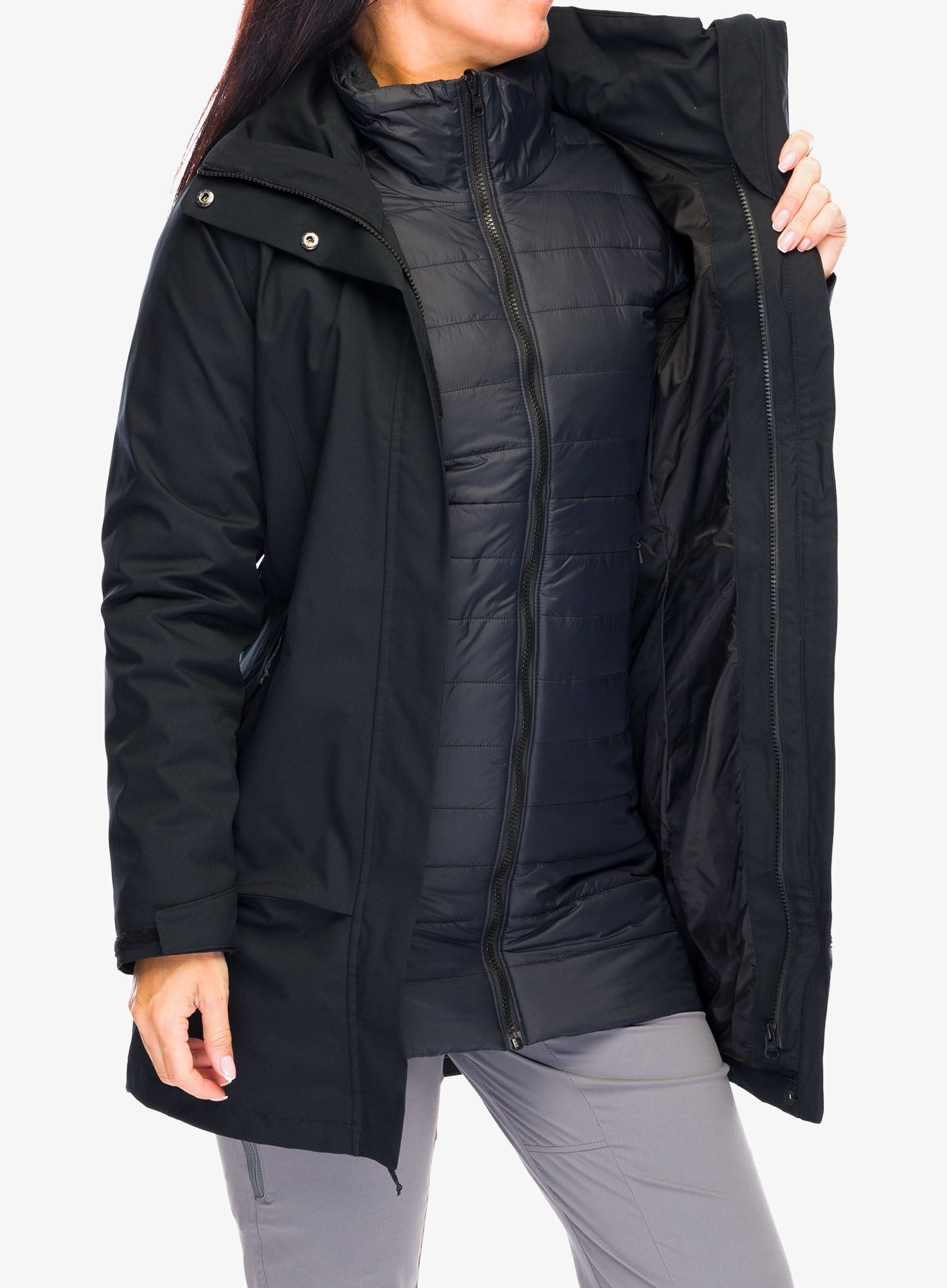 Bunda 3v1 dámská Columbia Pulaski Interchange Jacket - black