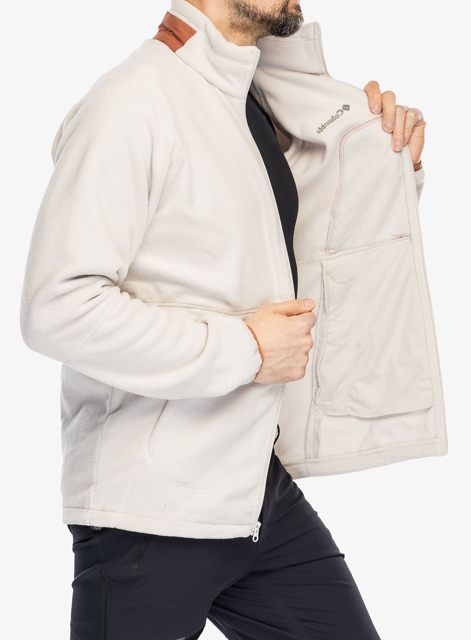 Fleece mikina Columbia Rapid Expedition Full Zip Fleece - dark stone/auburn