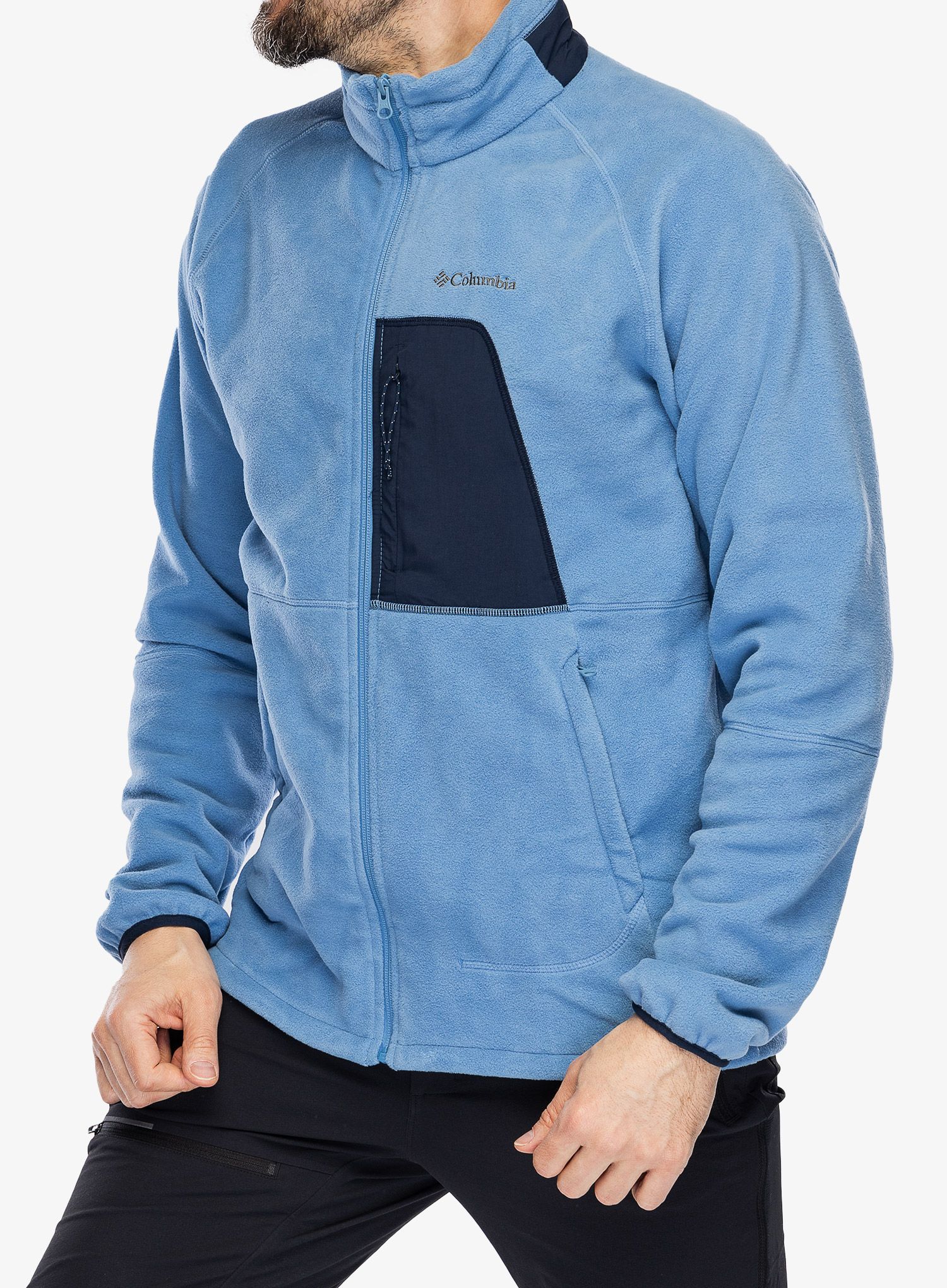 Rozepínací mikina Columbia Rapid Expedition Full Zip Fleece - skyler/collegiate navy