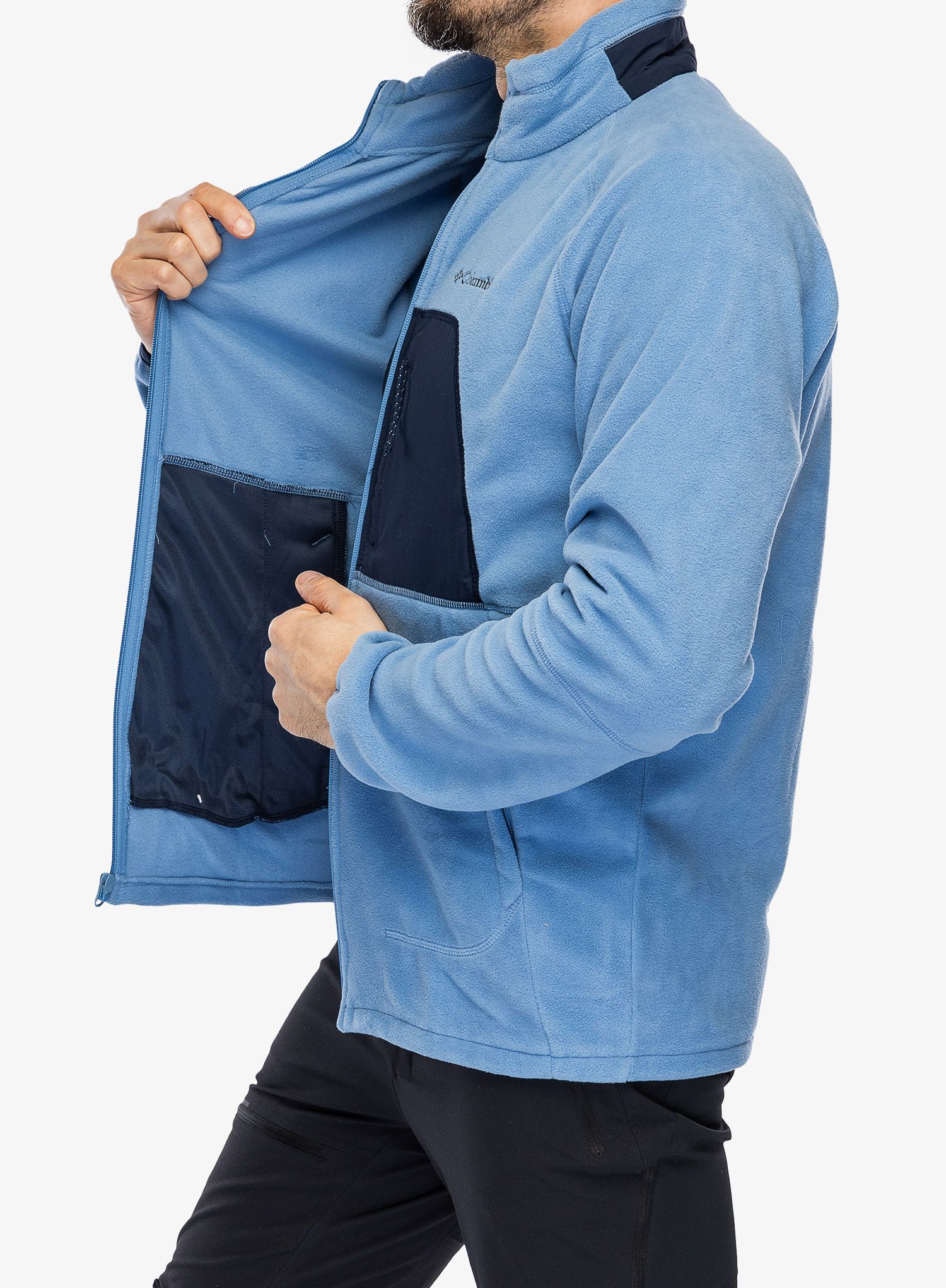 Rozepínací mikina Columbia Rapid Expedition Full Zip Fleece - skyler/collegiate navy