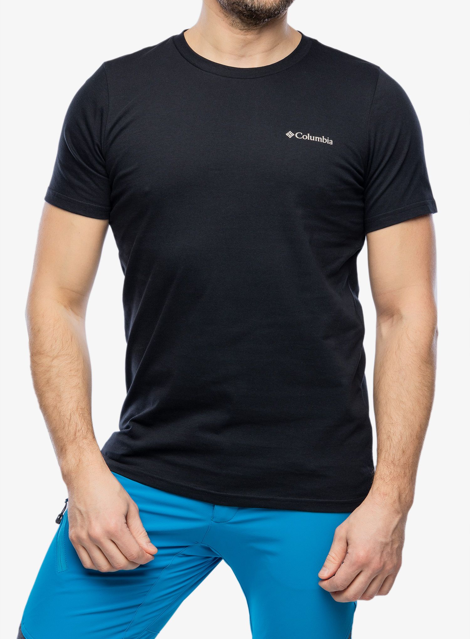 Tričko s potiskem Columbia Rapid Ridge Back Graphic Tee II - black/rocky road