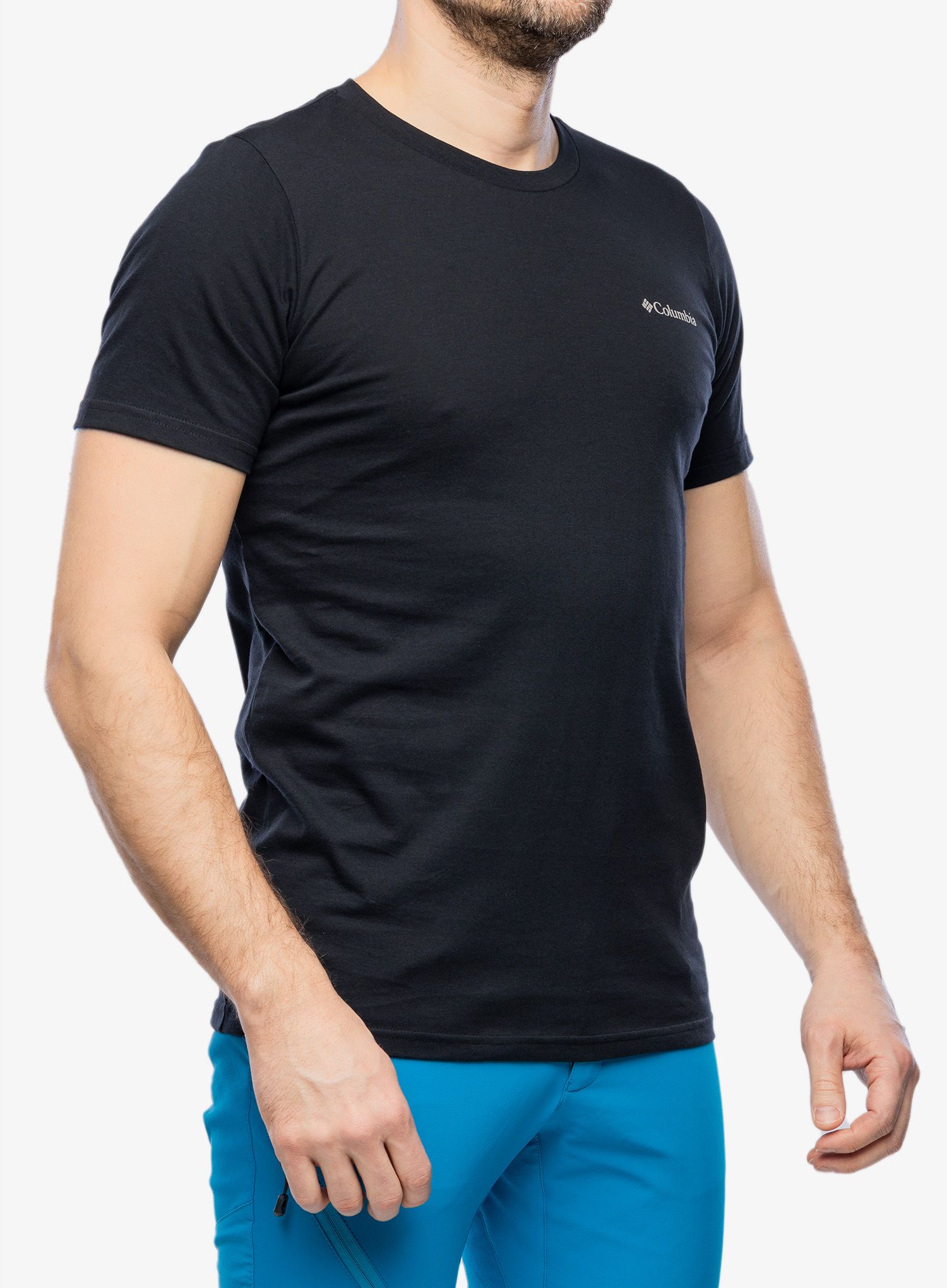 Tričko s potiskem Columbia Rapid Ridge Back Graphic Tee II - black/rocky road