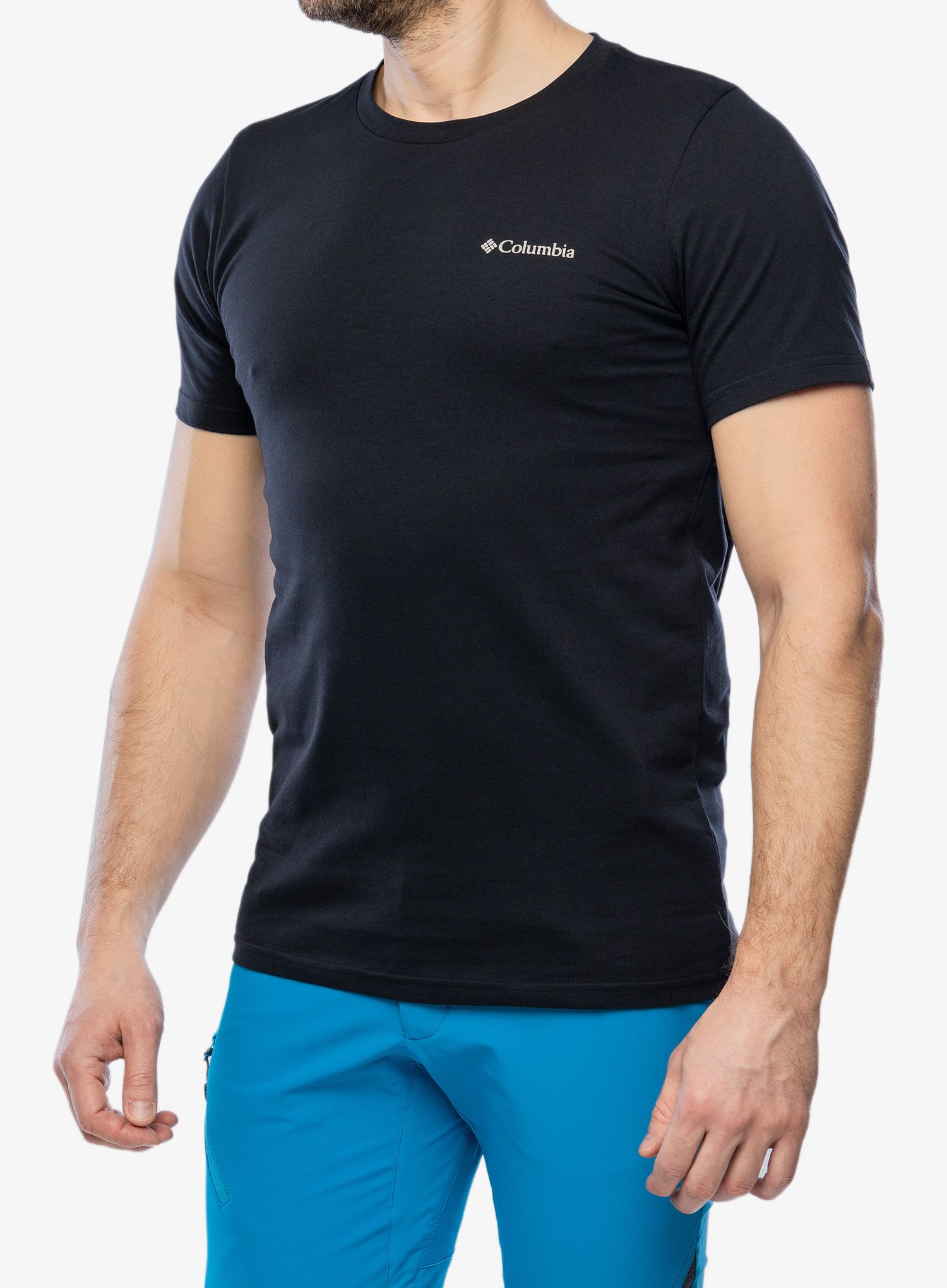 Tričko s potiskem Columbia Rapid Ridge Back Graphic Tee II - black/rocky road