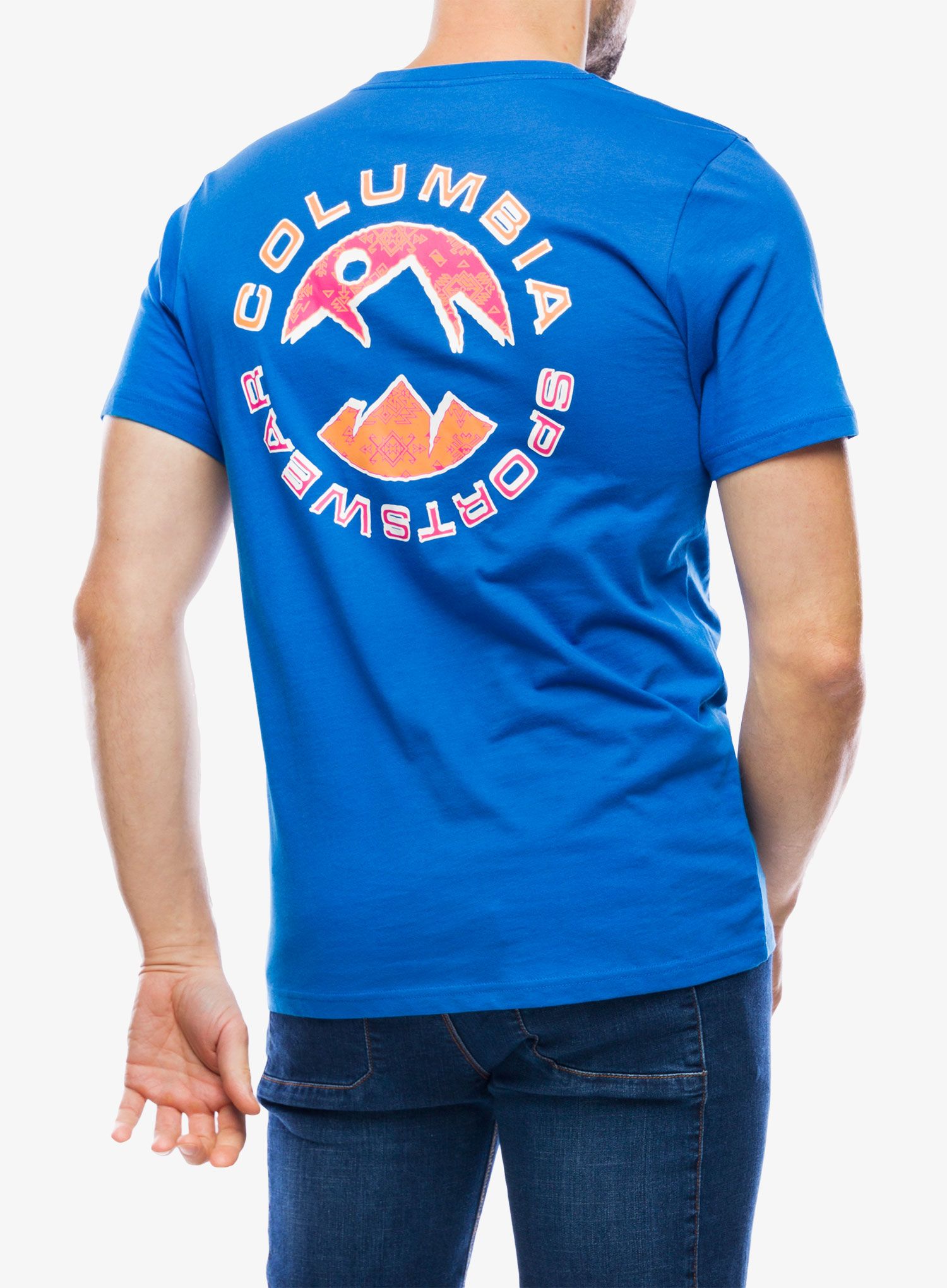 Bavlněné tričko Columbia Rapid Ridge Back Graphic Tee II - bright indigo