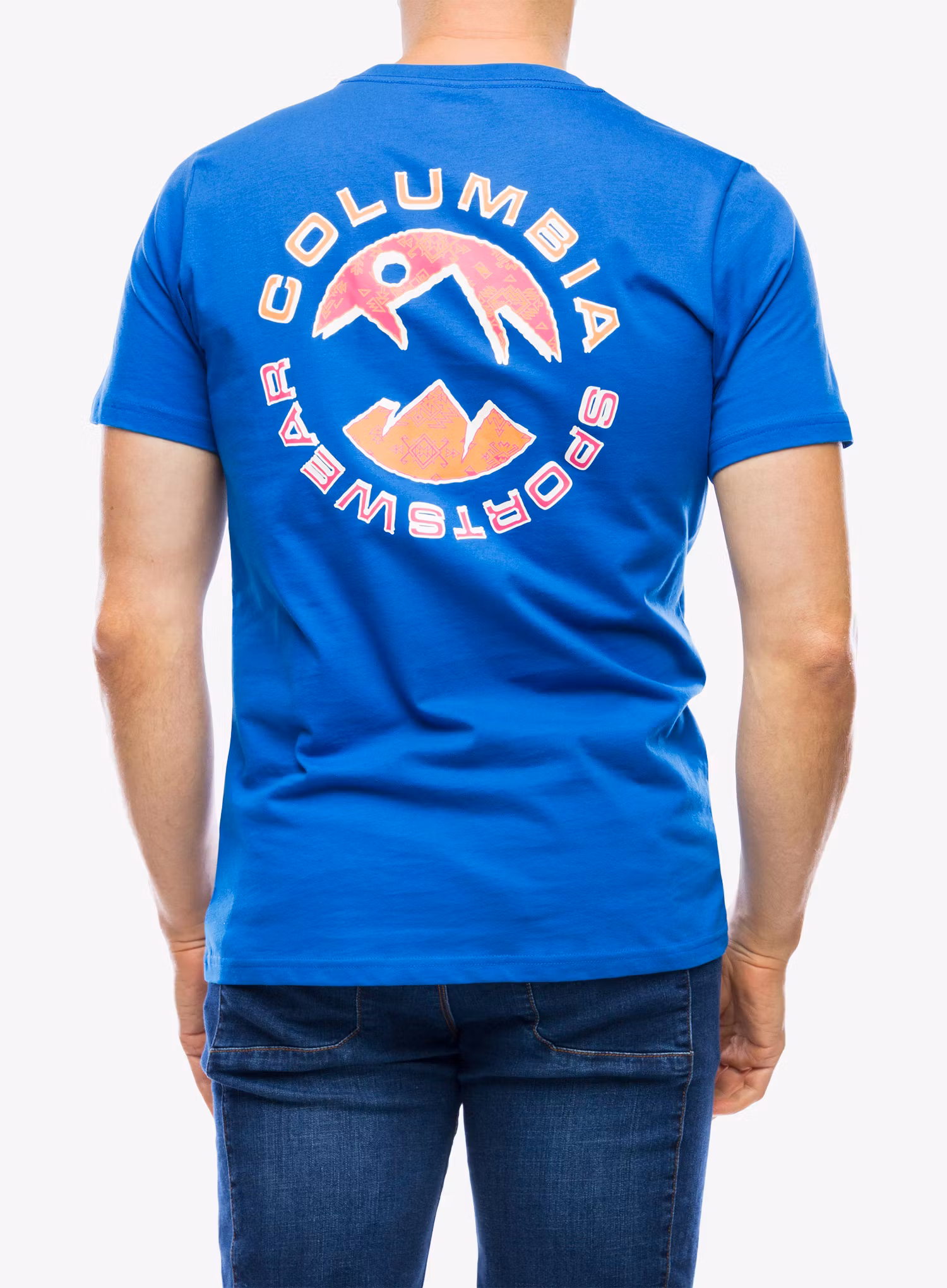 Bavlněné tričko Columbia Rapid Ridge Back Graphic Tee II - bright indigo