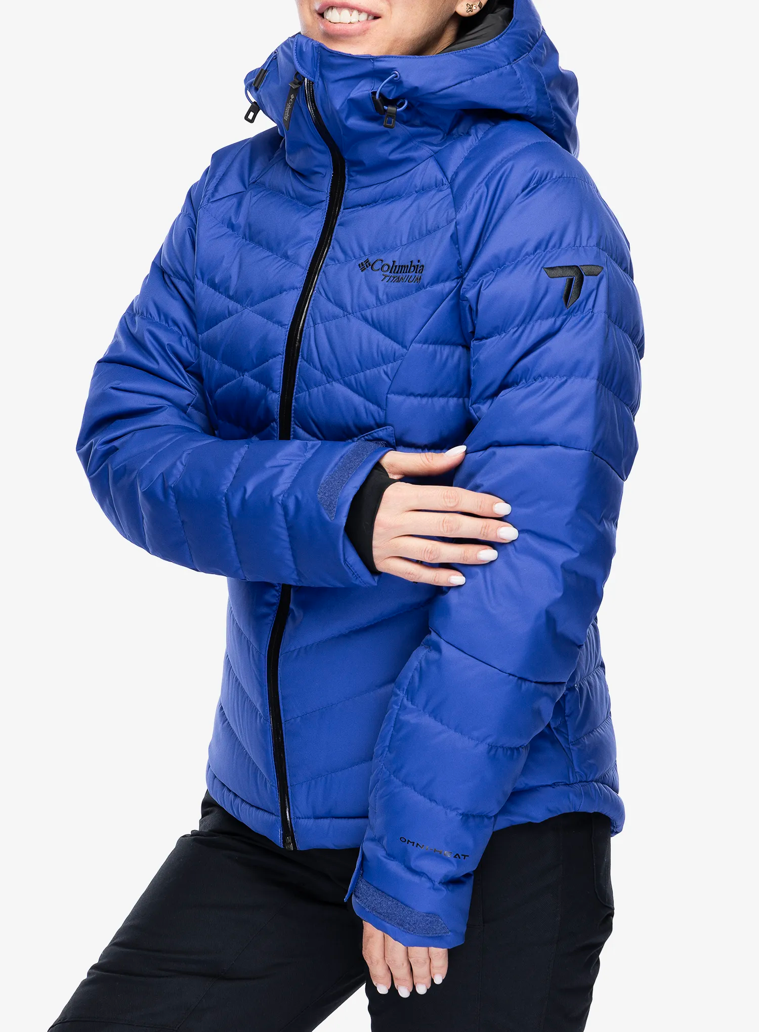 Dámská bunda Columbia Roaring Fork II Down Jacket - clematis blue