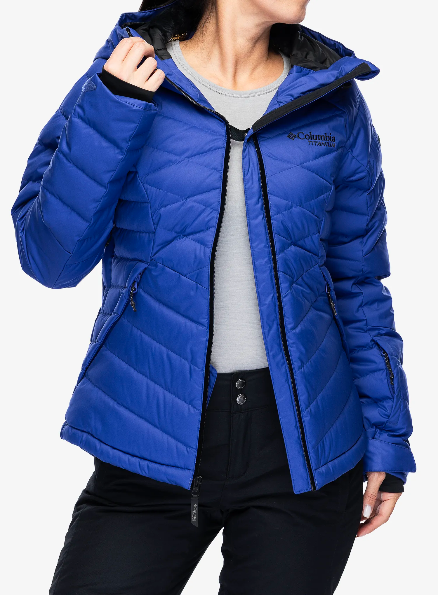 Dámská bunda Columbia Roaring Fork II Down Jacket - clematis blue