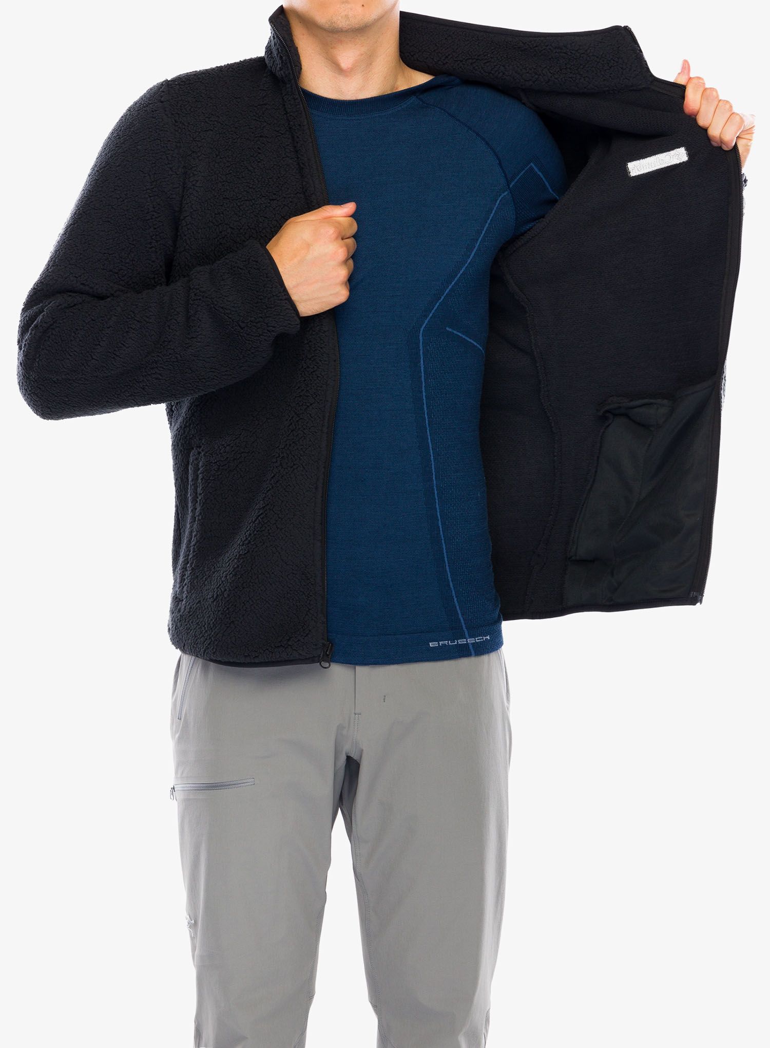 Fleece mikina Columbia Rugged Ridge III Sherpa Full Zip - black/black