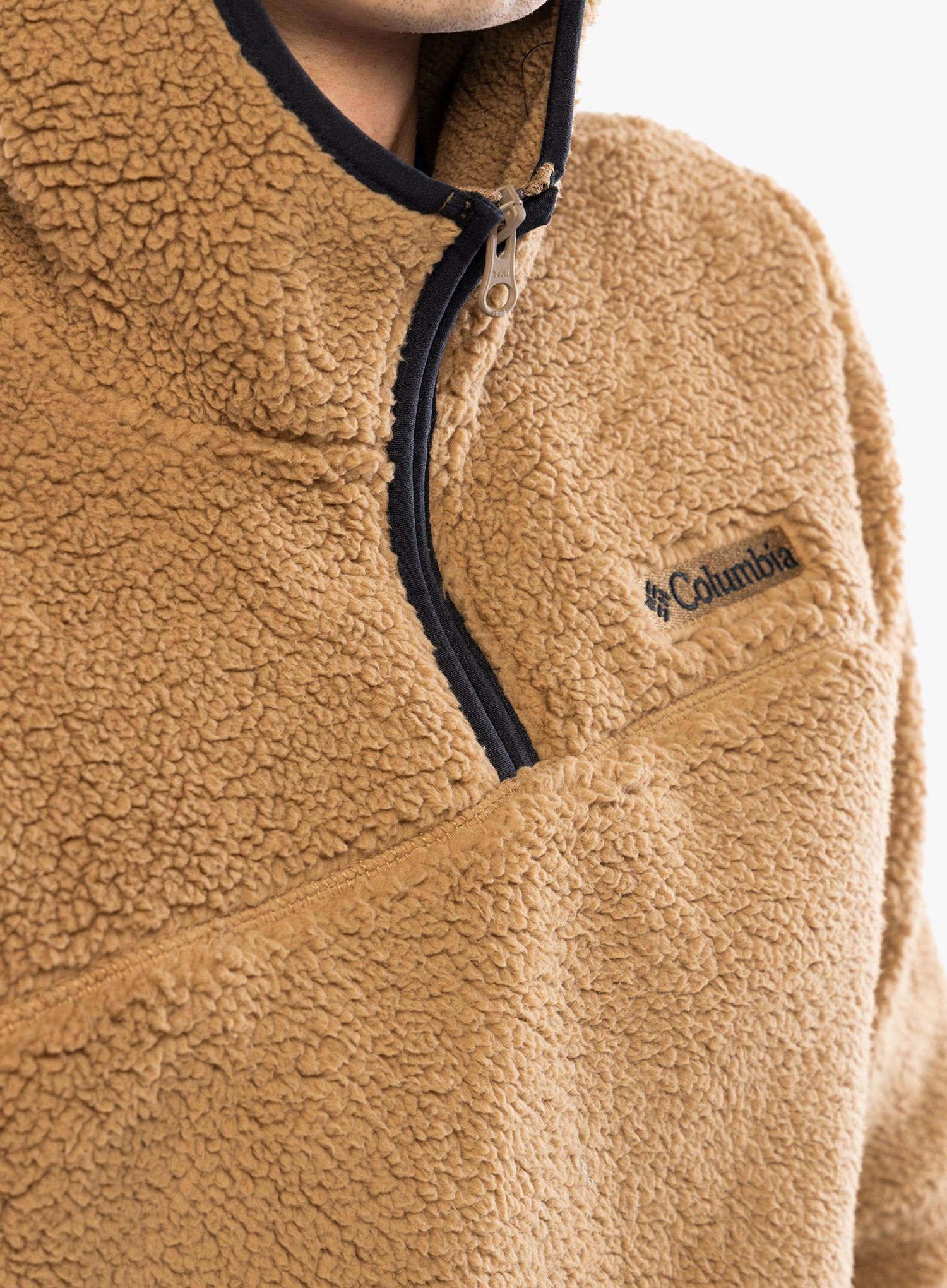 Mikina s kapucí Columbia Rugged Ridge III Sherpa Pullover Hoodie - delta