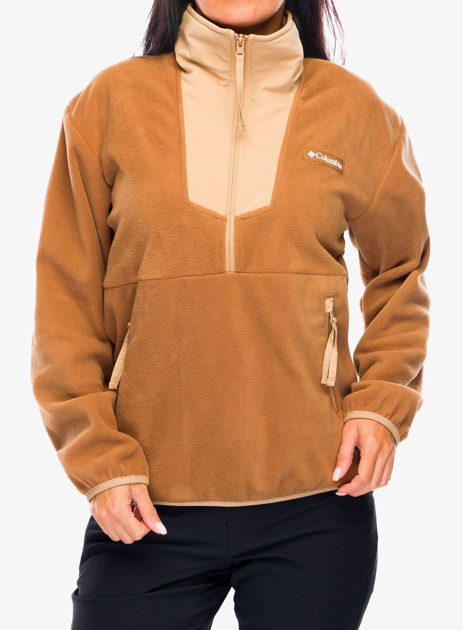 Dámská mikina Columbia Sequoia Grove Half Zip Fleece - camel brown/canoe
