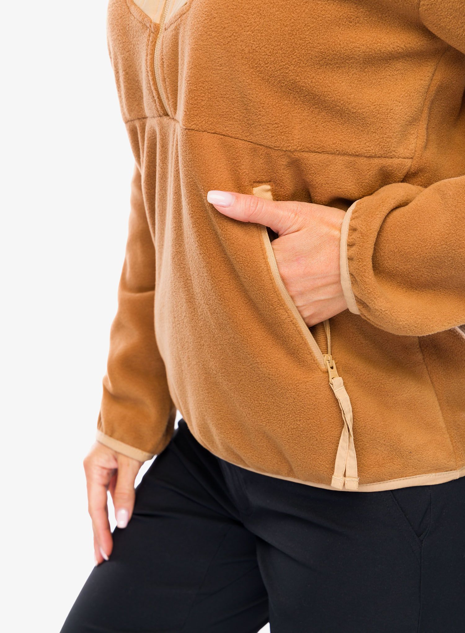 Dámská mikina Columbia Sequoia Grove Half Zip Fleece - camel brown/canoe