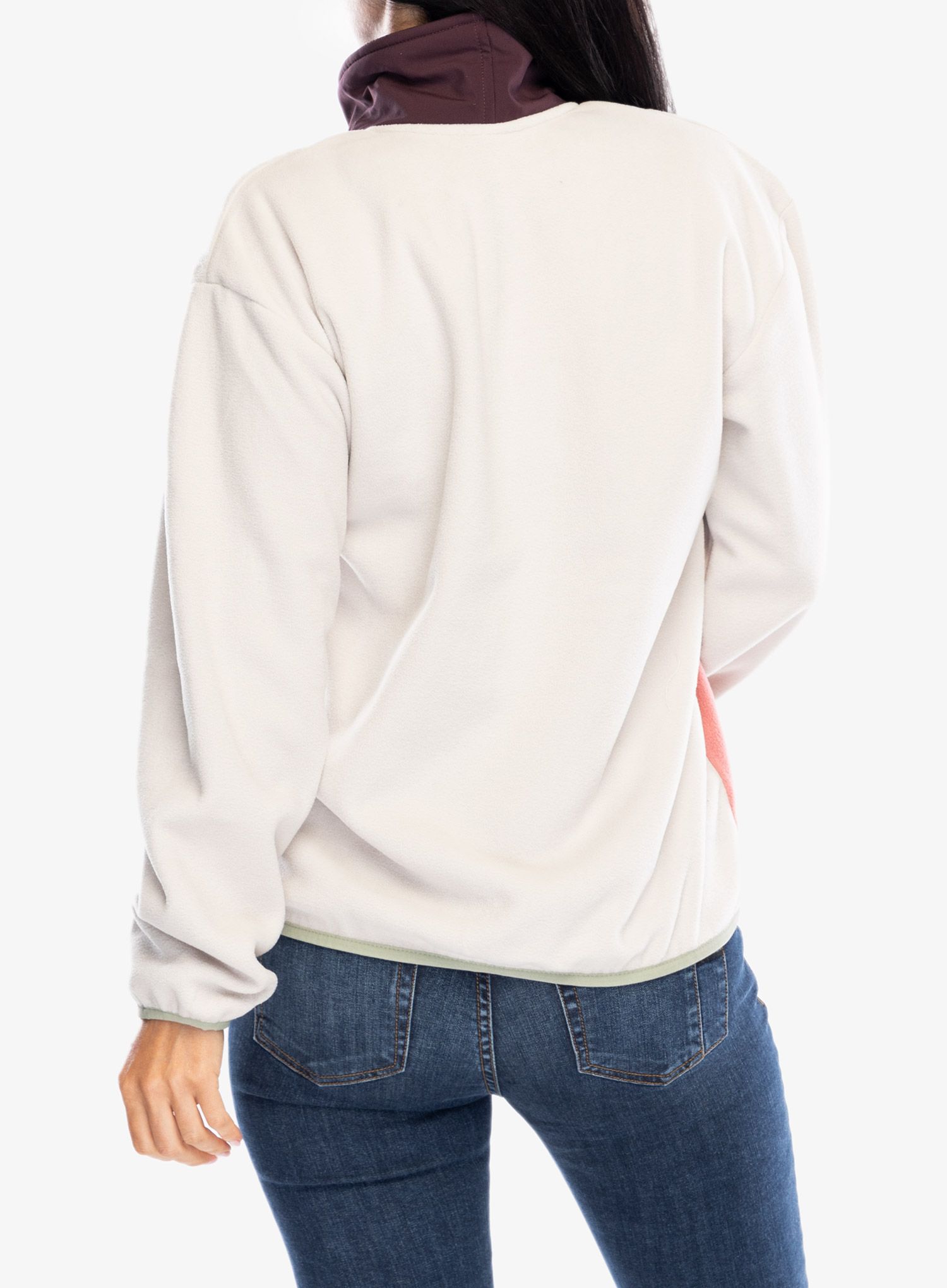 Dámská mikina Columbia Sequoia Grove Half Zip Fleece - dark stone/pink agave