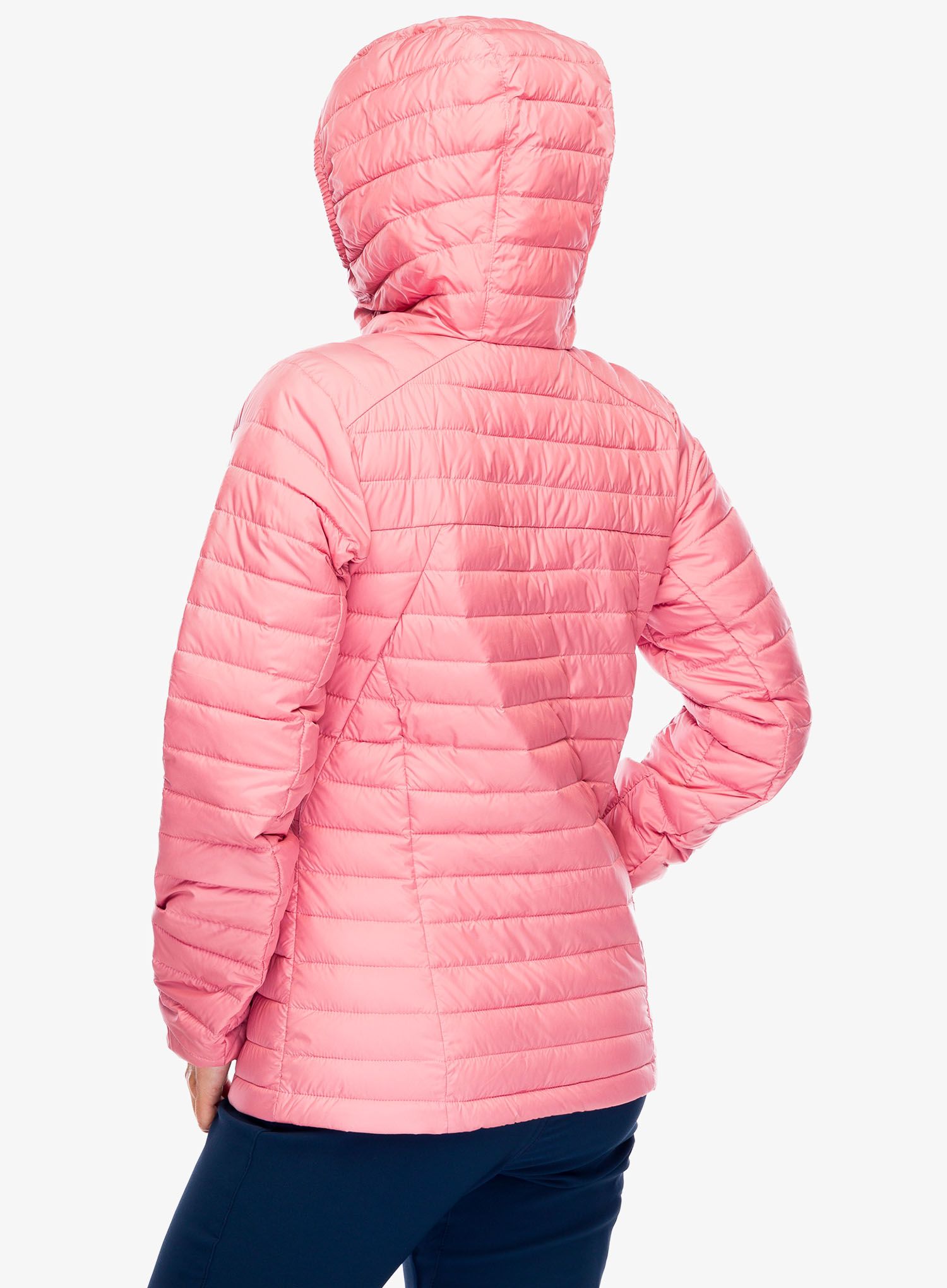 Zateplená bunda dámská Columbia Silver Falls II Hooded Jacket - pink agave