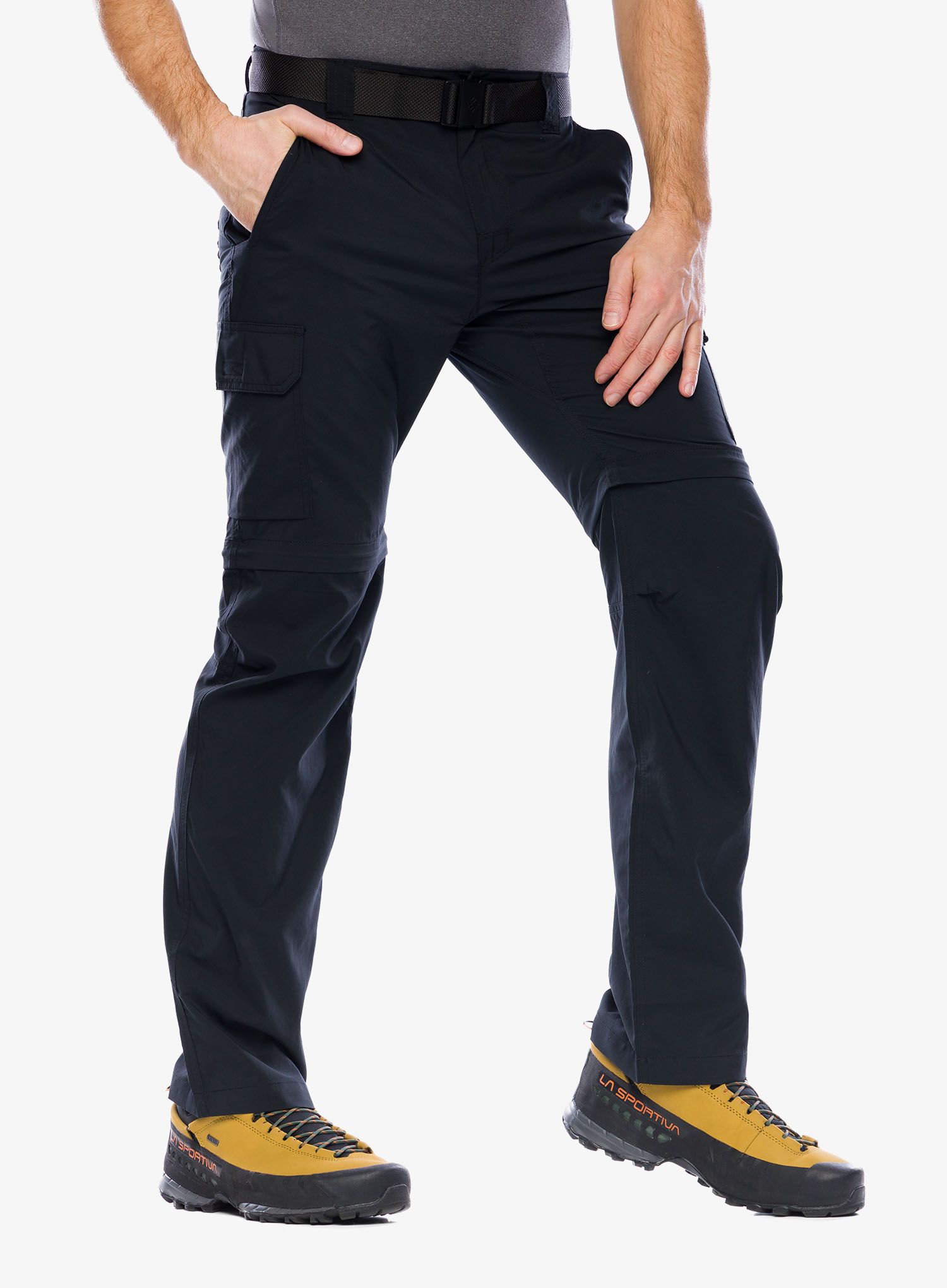 Turistické kalhoty pánské Columbia Silver Ridge Utility Convertible Pant - black