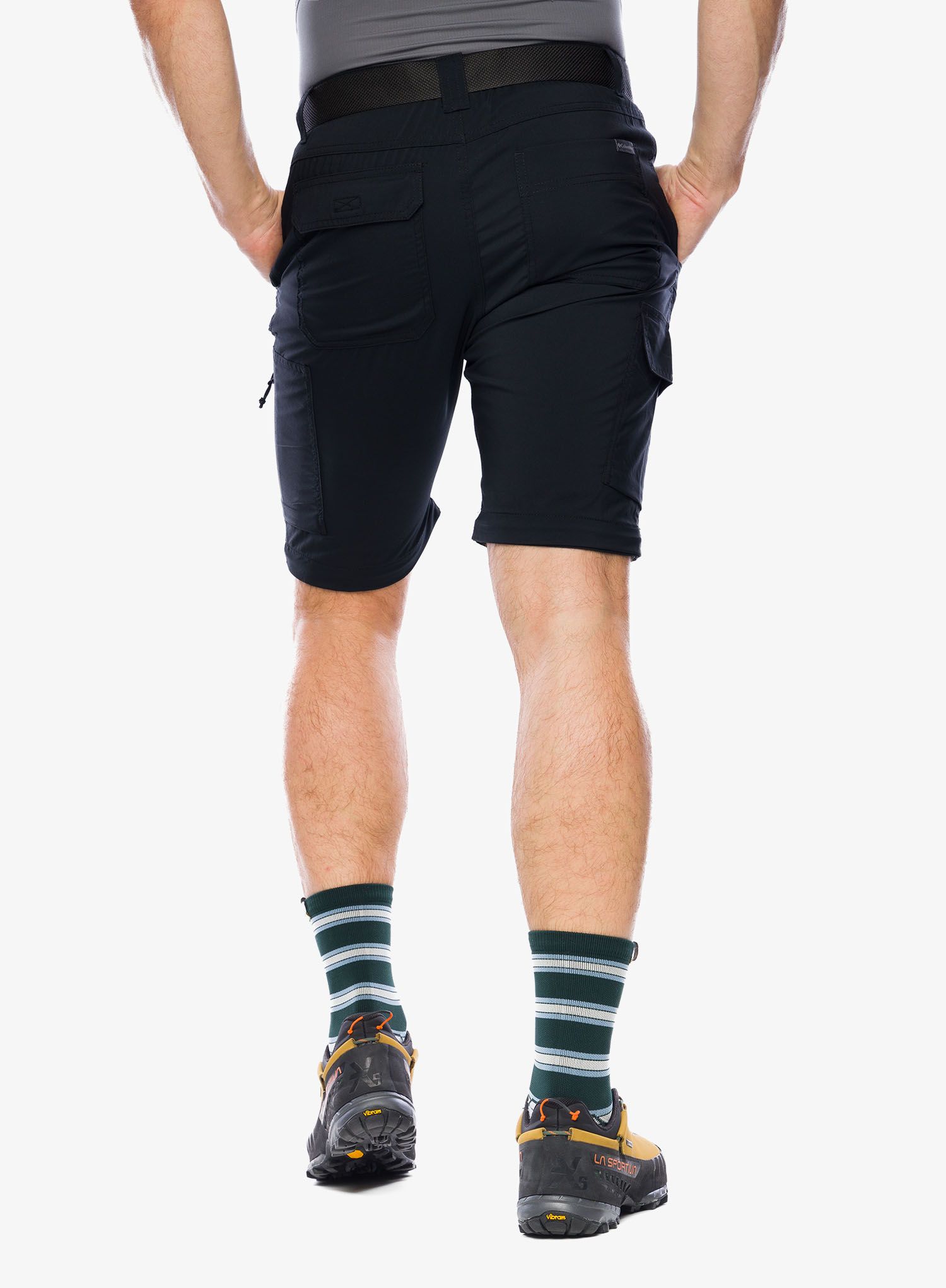 Turistické kalhoty pánské Columbia Silver Ridge Utility Convertible Pant - black