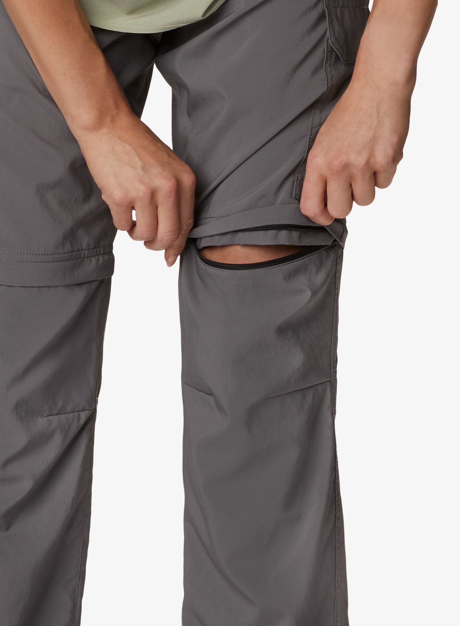 Turistické kalhoty dámské Columbia Silver Ridge Utility Convertible Pant - city grey