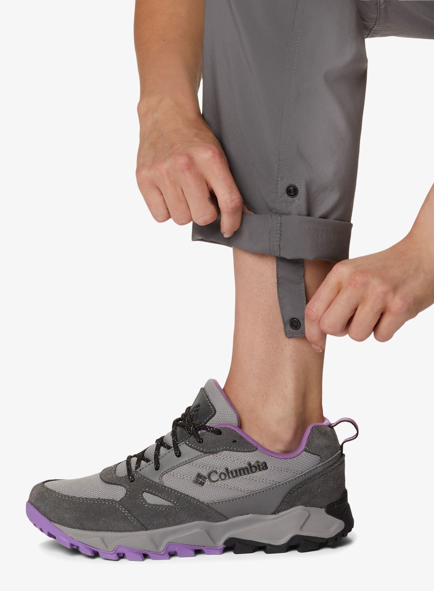 Turistické kalhoty dámské Columbia Silver Ridge Utility Convertible Pant - city grey