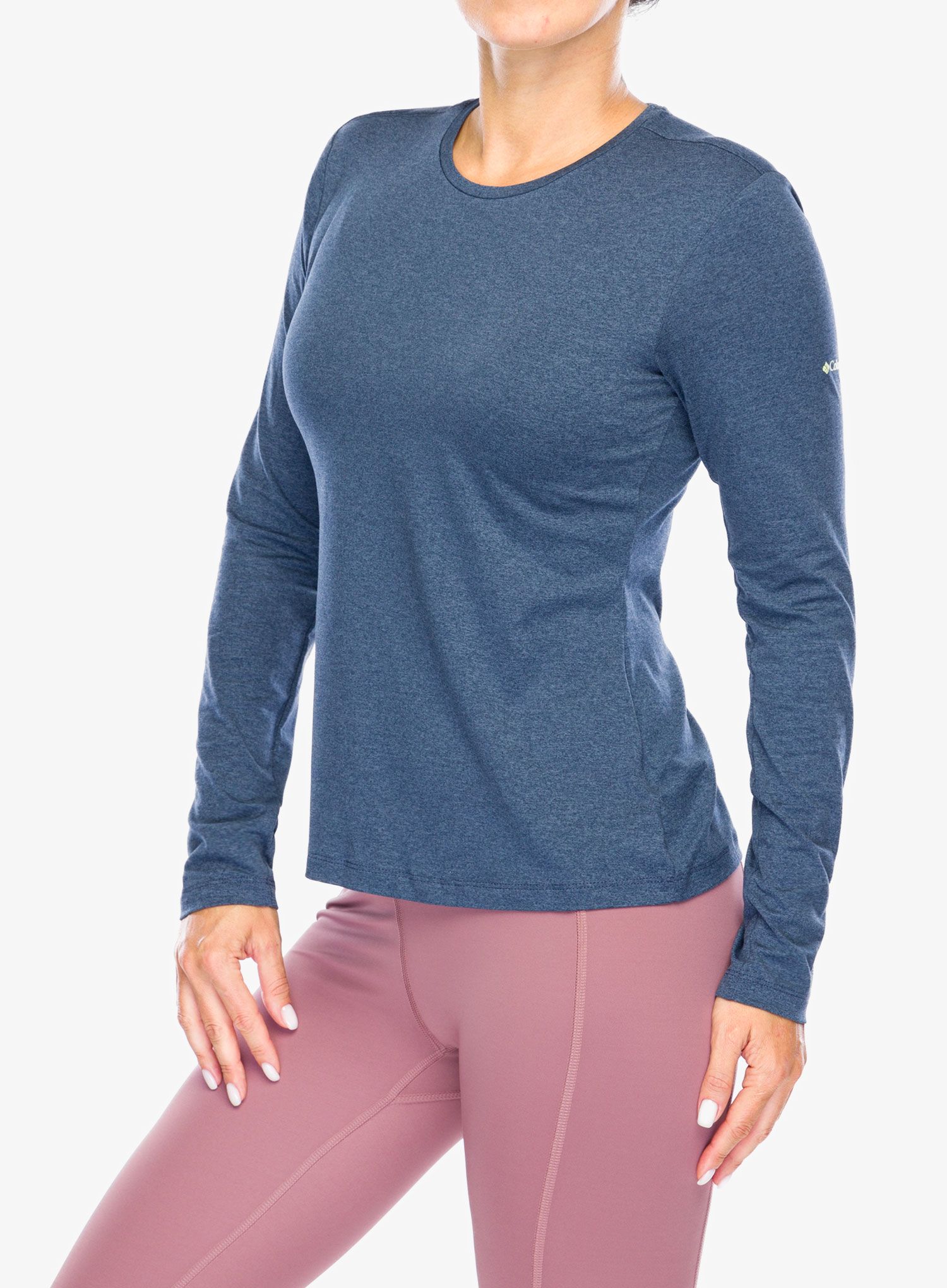Dámská mikina bez kapuce Columbia Sloan Ridge Graphic L/S - collegiate navy heather/linear