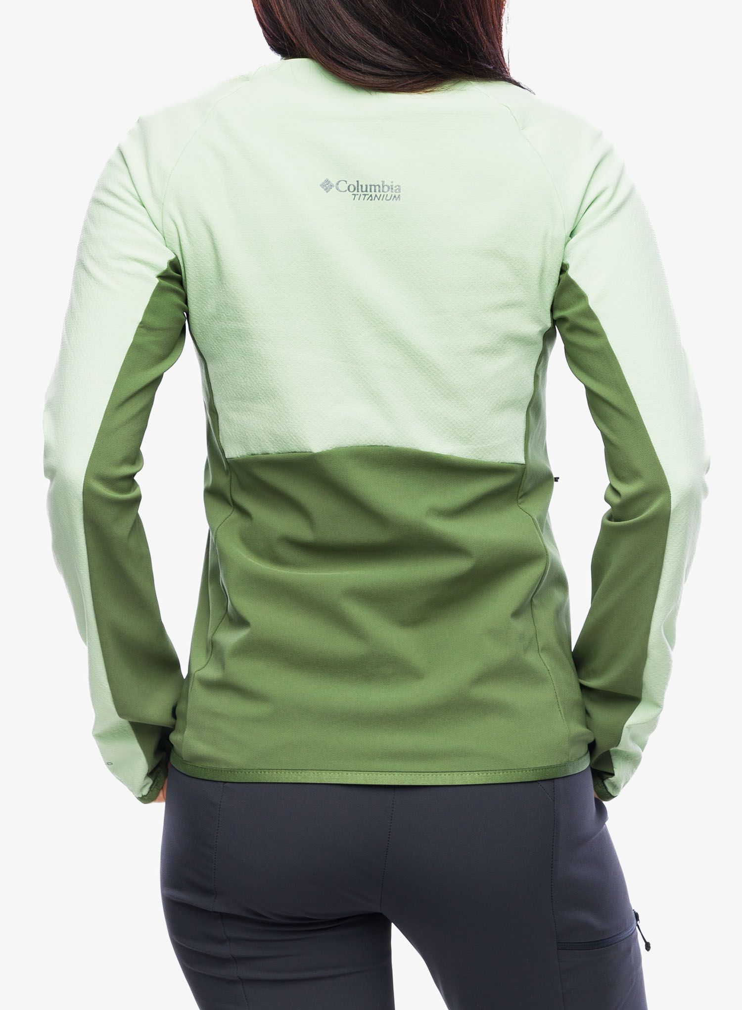 Fleece mikina dámská Columbia Spectre Ridge Full Zip Tech Fleece - sage leaf