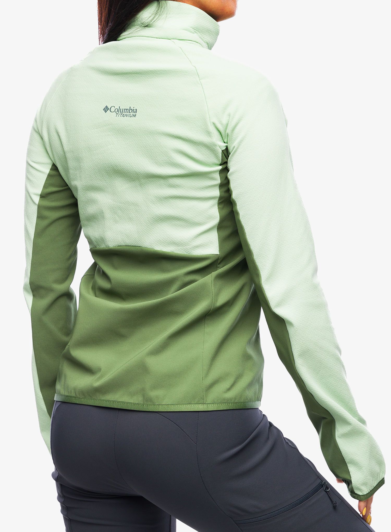 Fleece mikina dámská Columbia Spectre Ridge Full Zip Tech Fleece - sage leaf