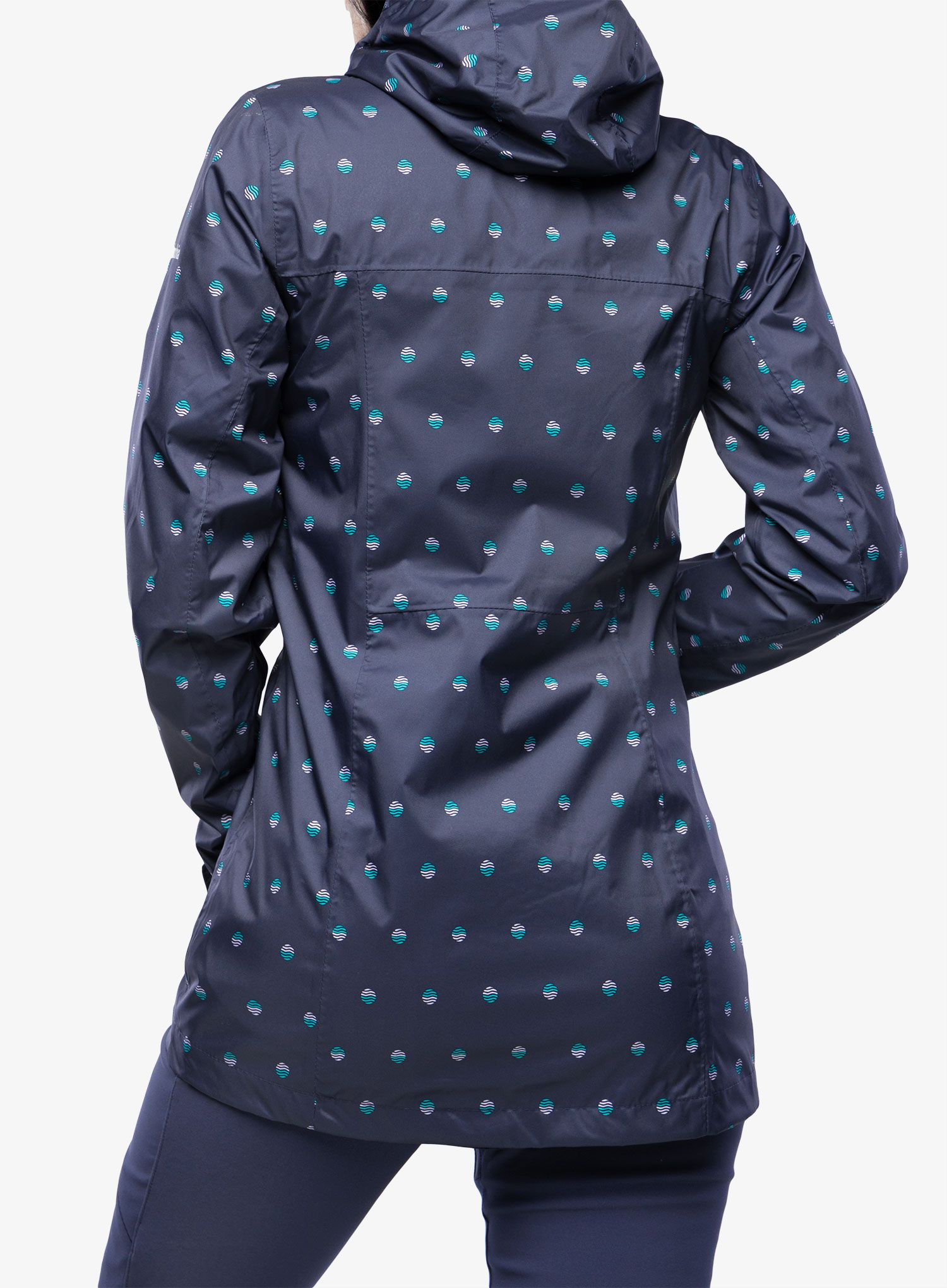 Dámská bunda do deště Columbia Splash A Little II Jacket - nocturnal swell dots print