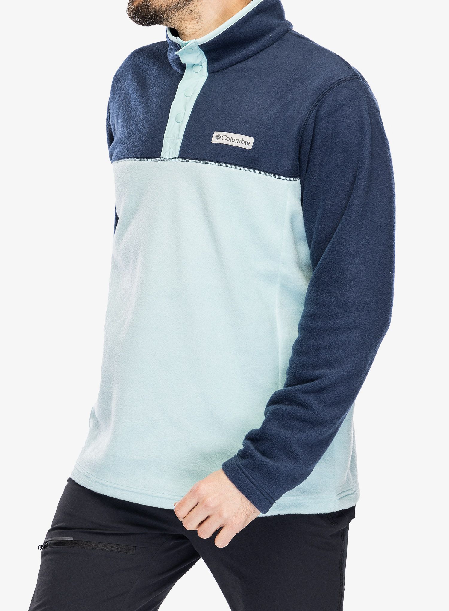 Mikina bez kapuce Columbia Steens Mountain Half Snap - spray/navy