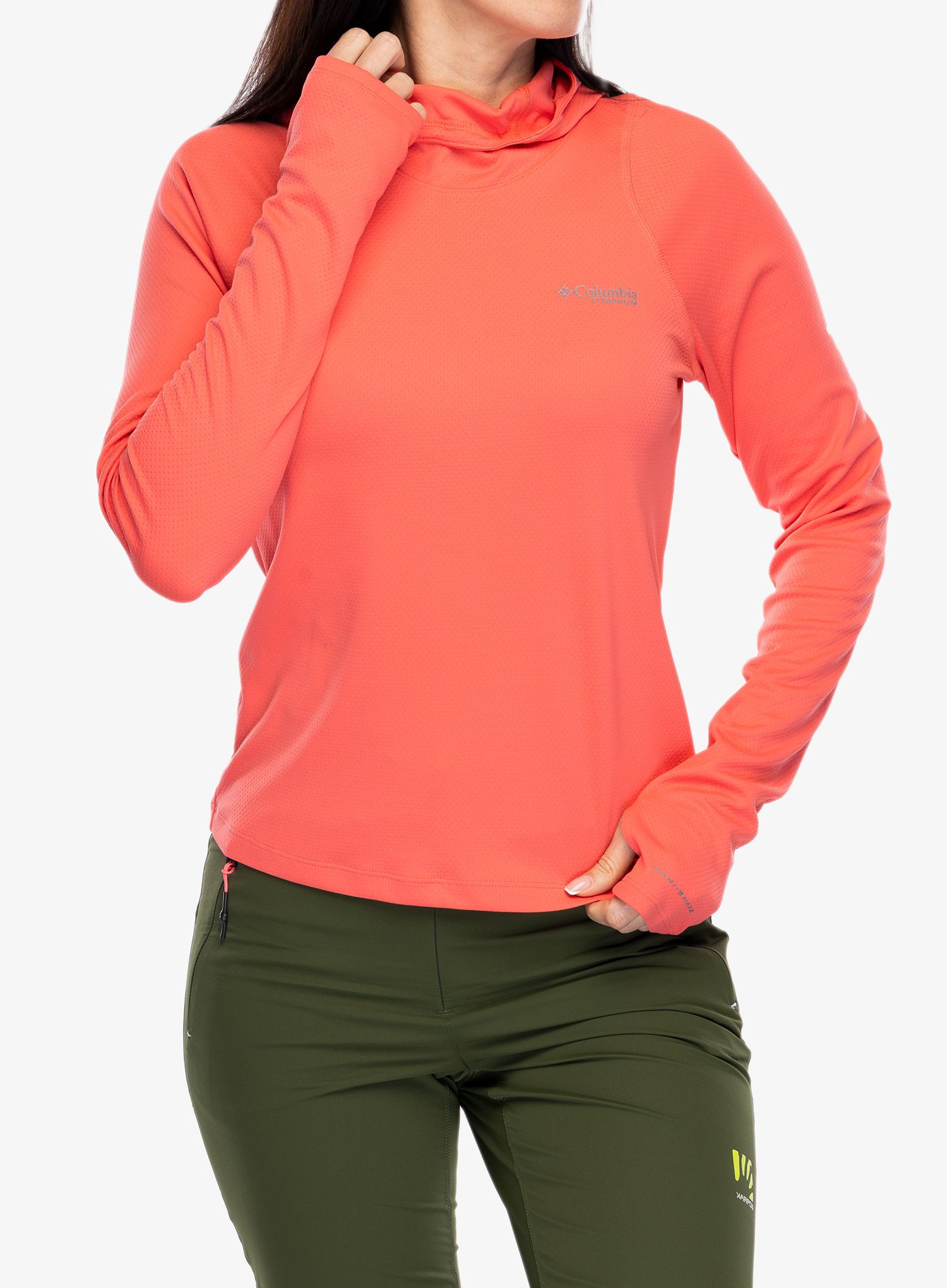 Dámská mikina s kapucí Columbia Summit Valley Hoodie - juicy