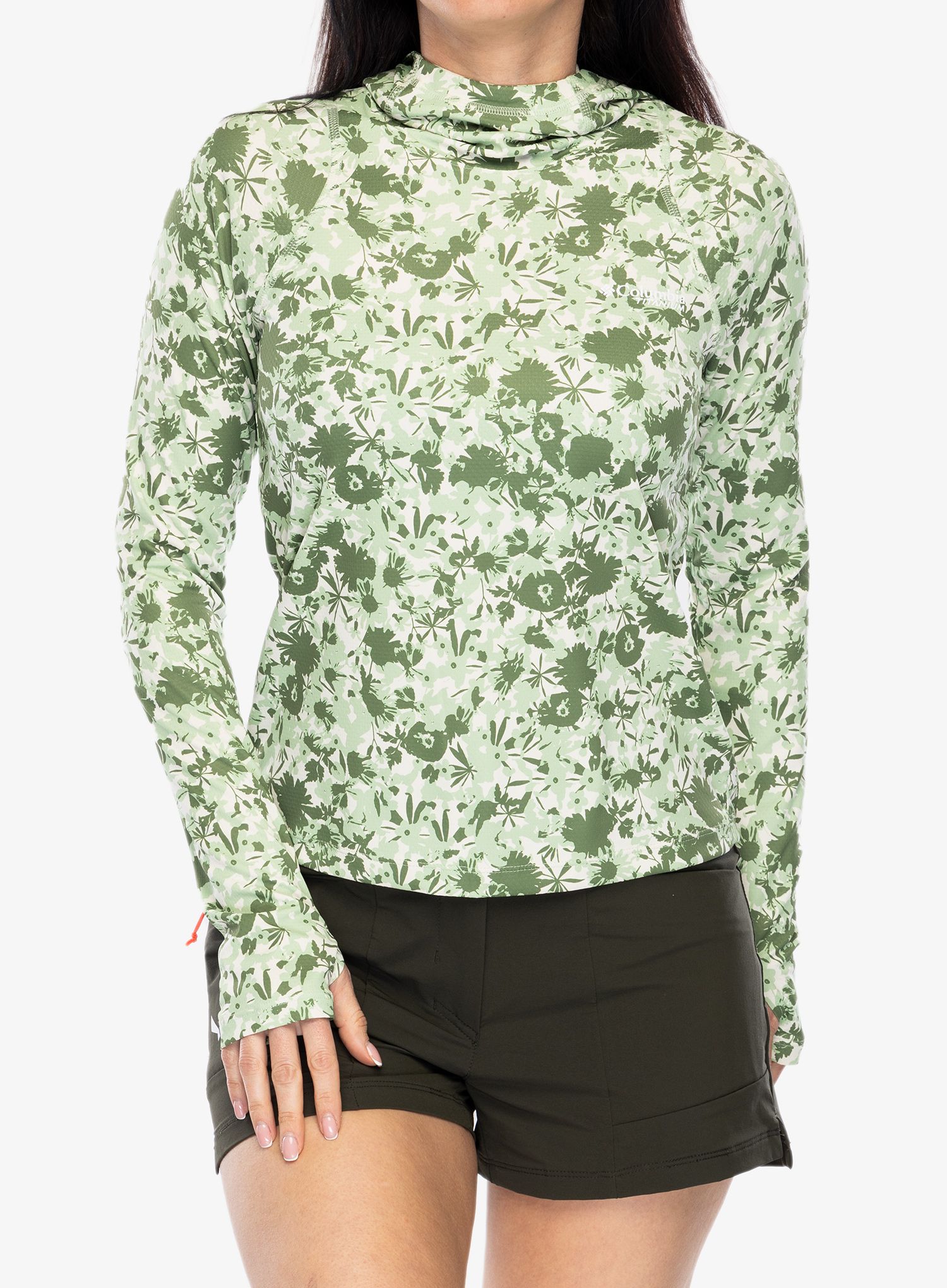 Dámská mikina s kapucí Columbia Summit Valley Hoodie - sage leaf popflorid