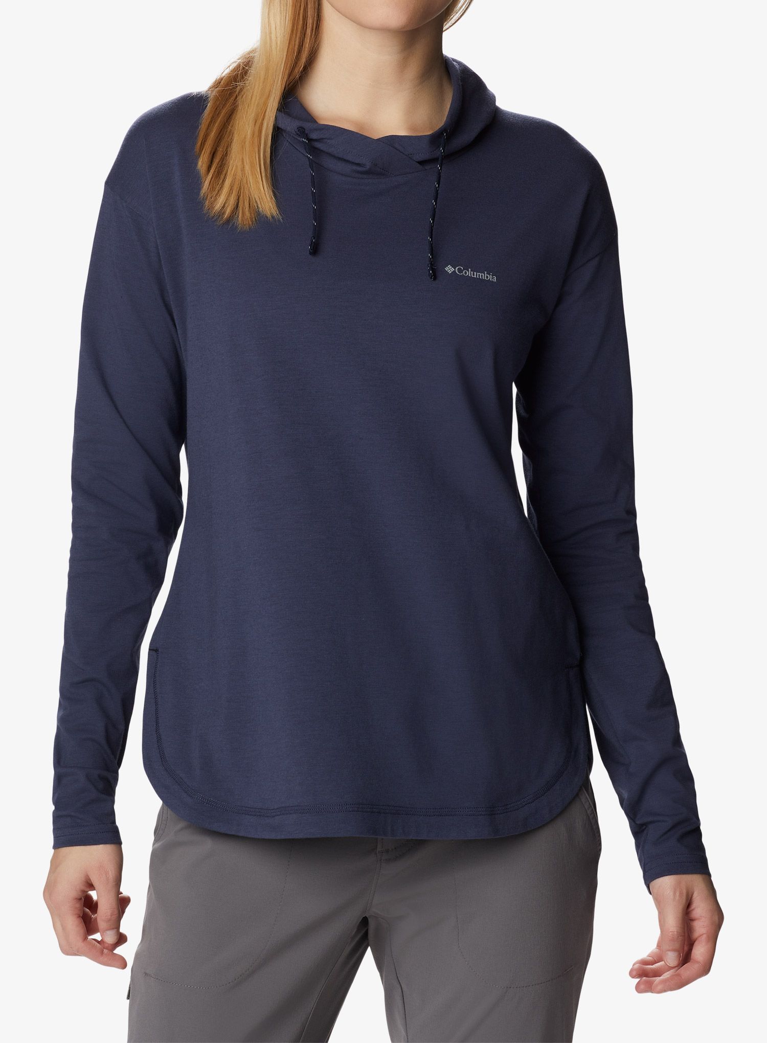 Dámská mikina s kapucí Columbia Sun Trek EU Hooded Pullover - nocturnal