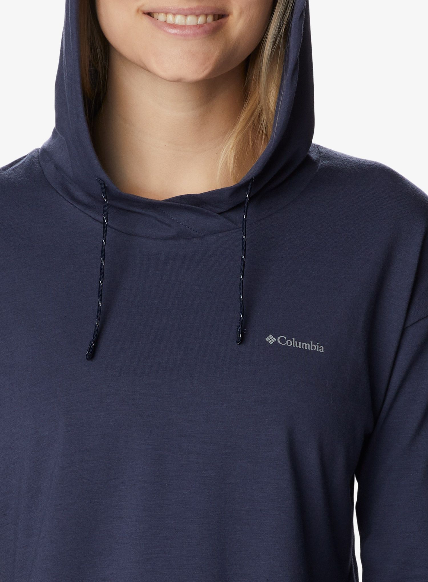 Dámská mikina s kapucí Columbia Sun Trek EU Hooded Pullover - nocturnal