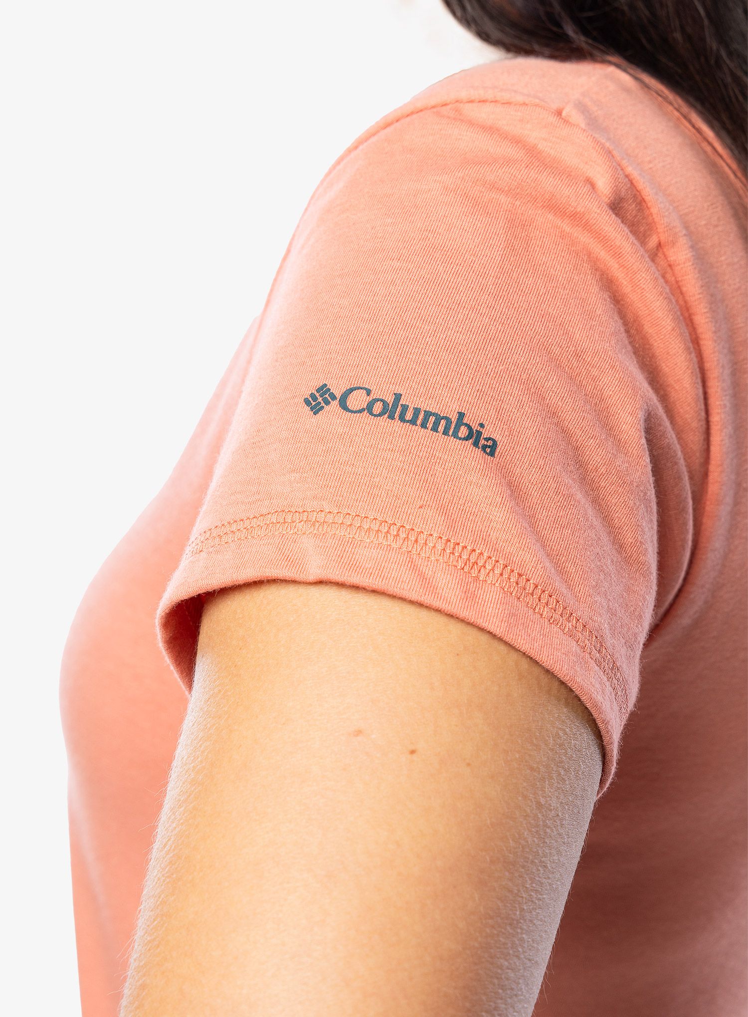 Dámské tričko s potiskem Columbia Sun Trek S/S Graphic Tee - faded peach