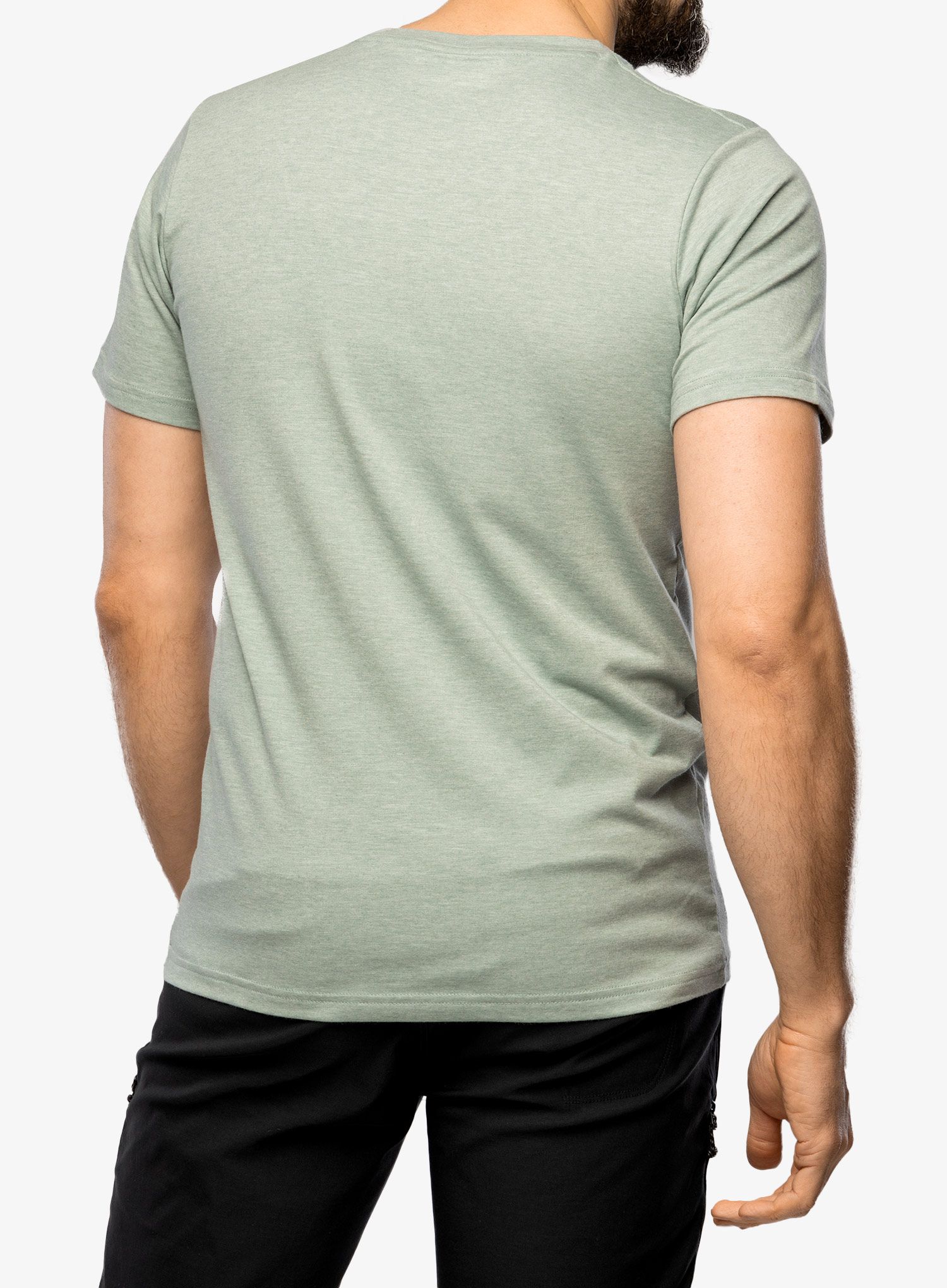 Tričko s potiskem Columbia Sun Trek S/S Graphic Tee - niagara htr/palmed hex graphic