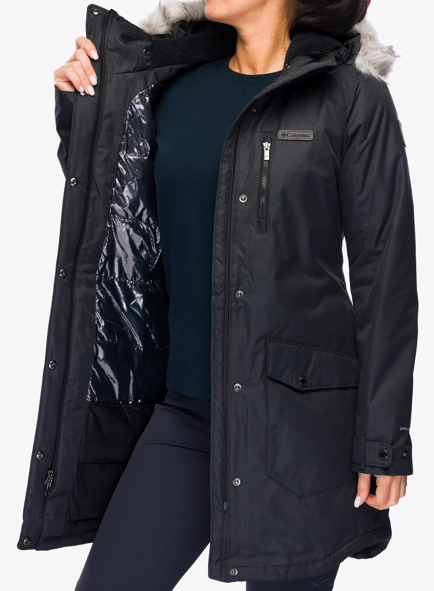 Dámský kabát Columbia Suttle Mountain Long Insulated Jacket - black